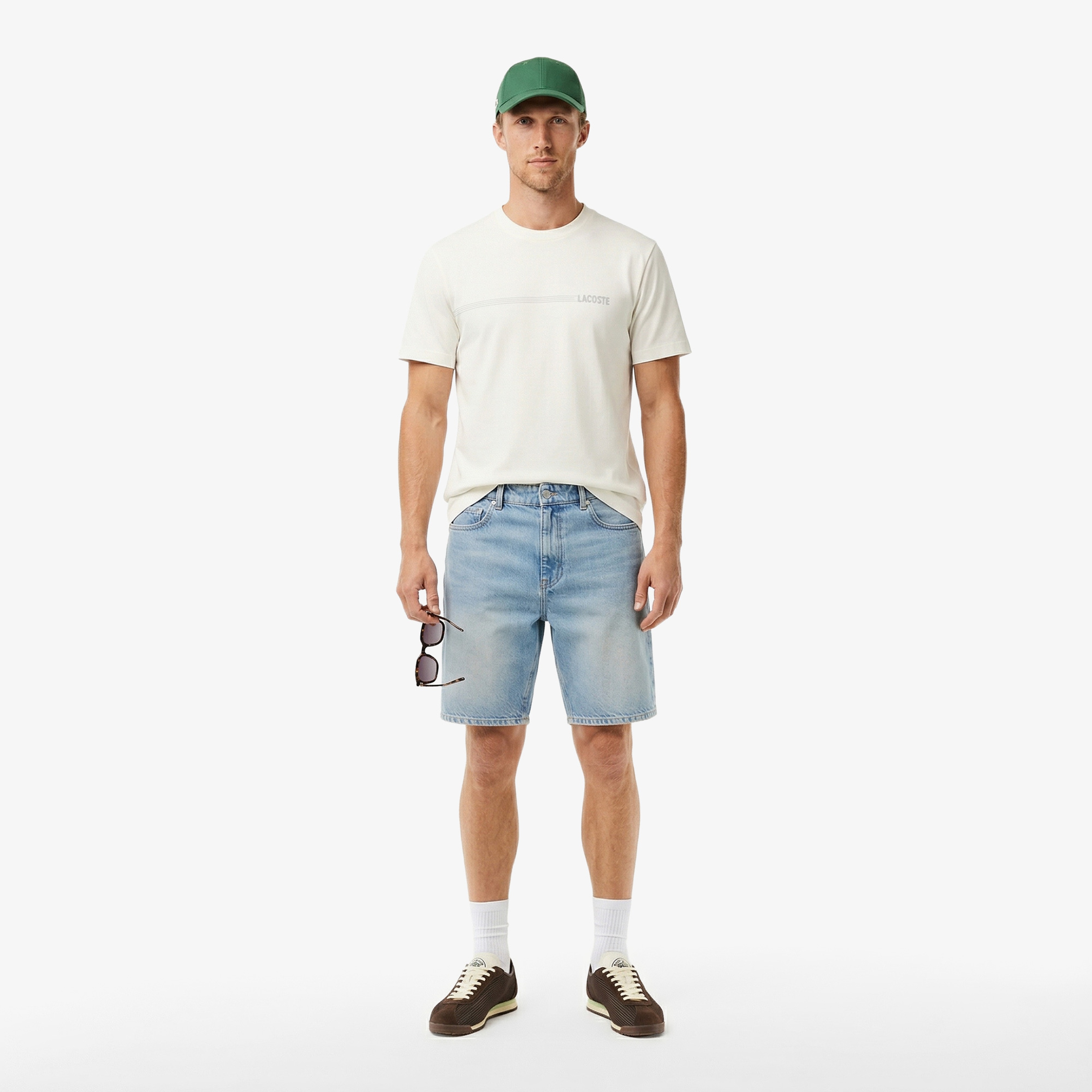 Erkek Regular Fit Bisiklet Yaka Beyaz T-Shirt