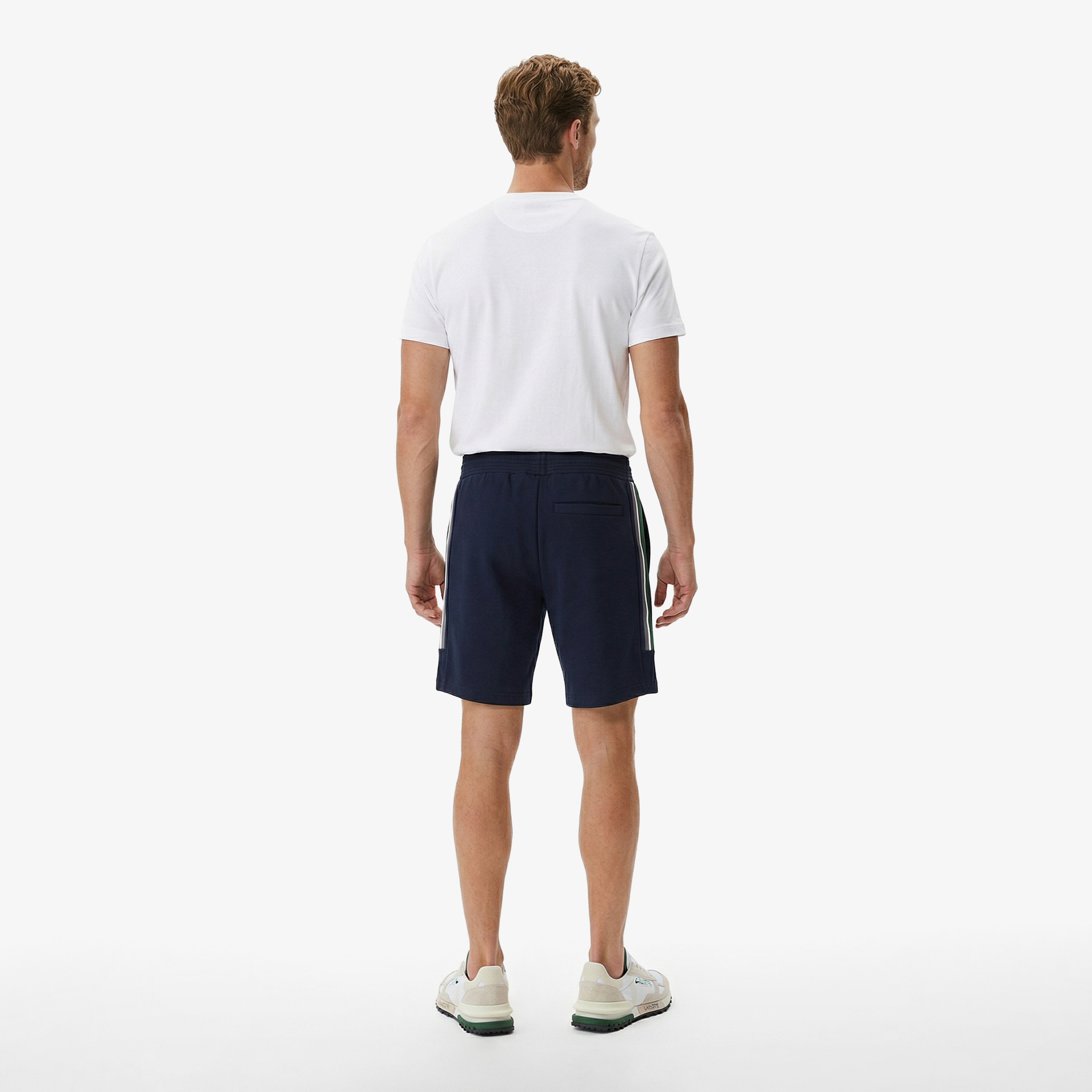 Erkek Slim Fit Baskılı Lacivert Şort