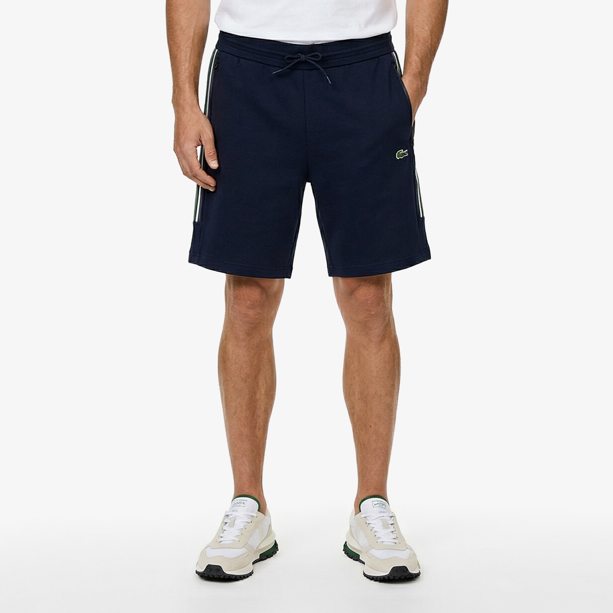 Erkek Slim Fit Baskılı Lacivert Şort