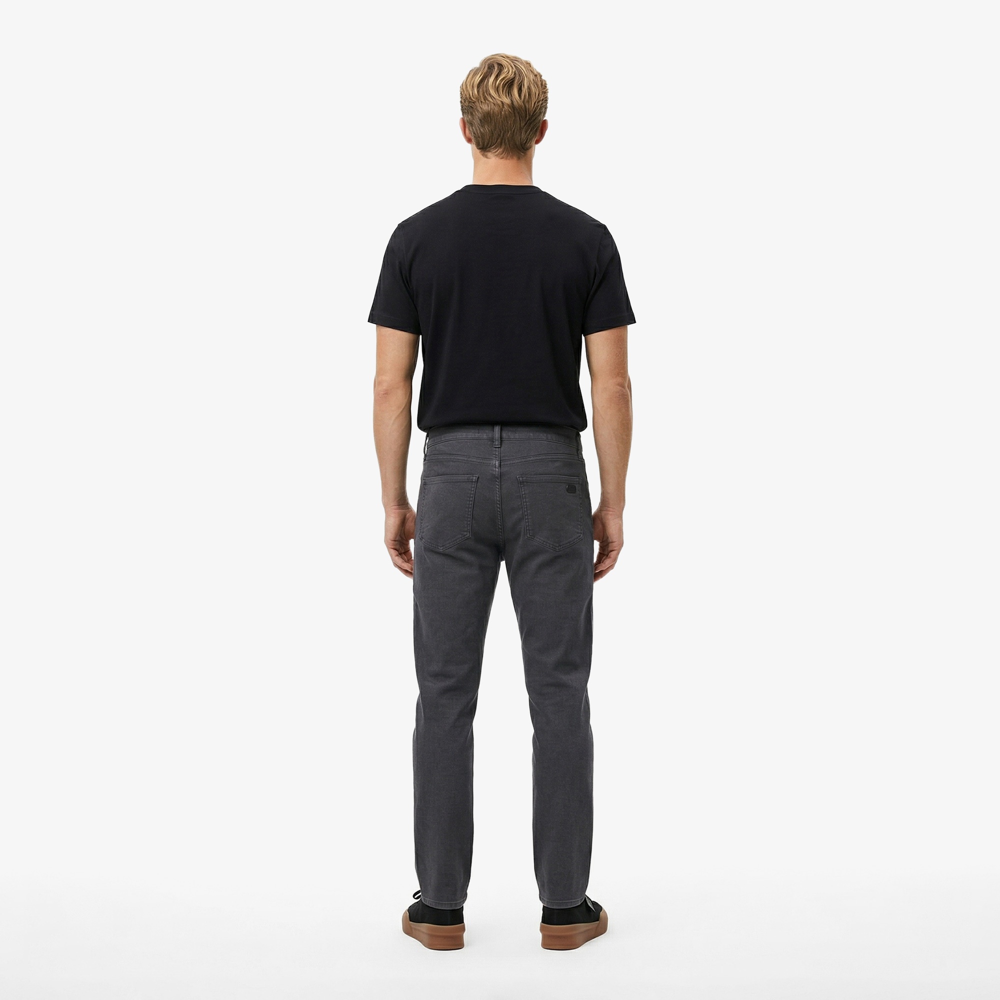 Erkek Slim Fit Koyu Gri Pantolon