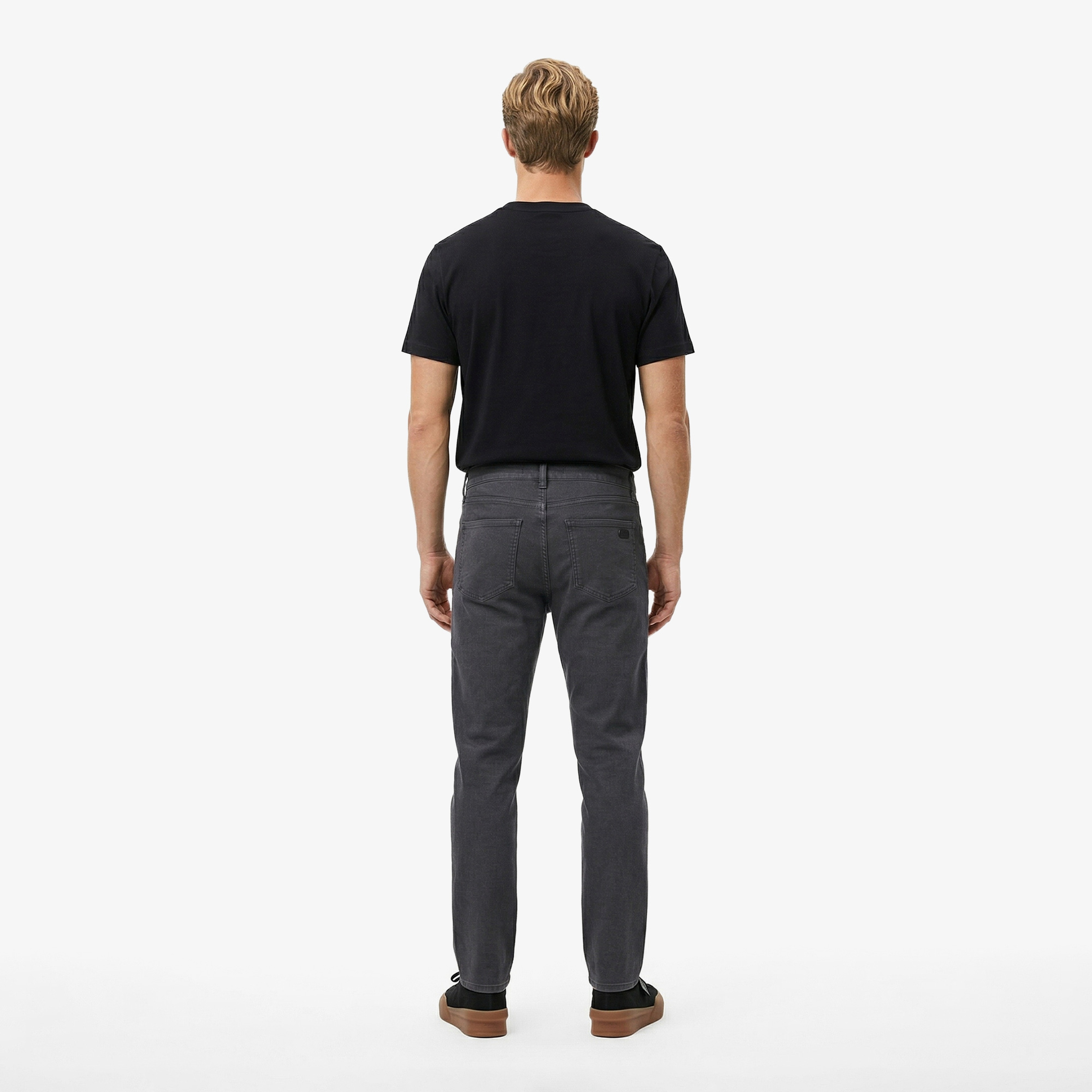 Erkek Slim Fit Koyu Gri Pantolon