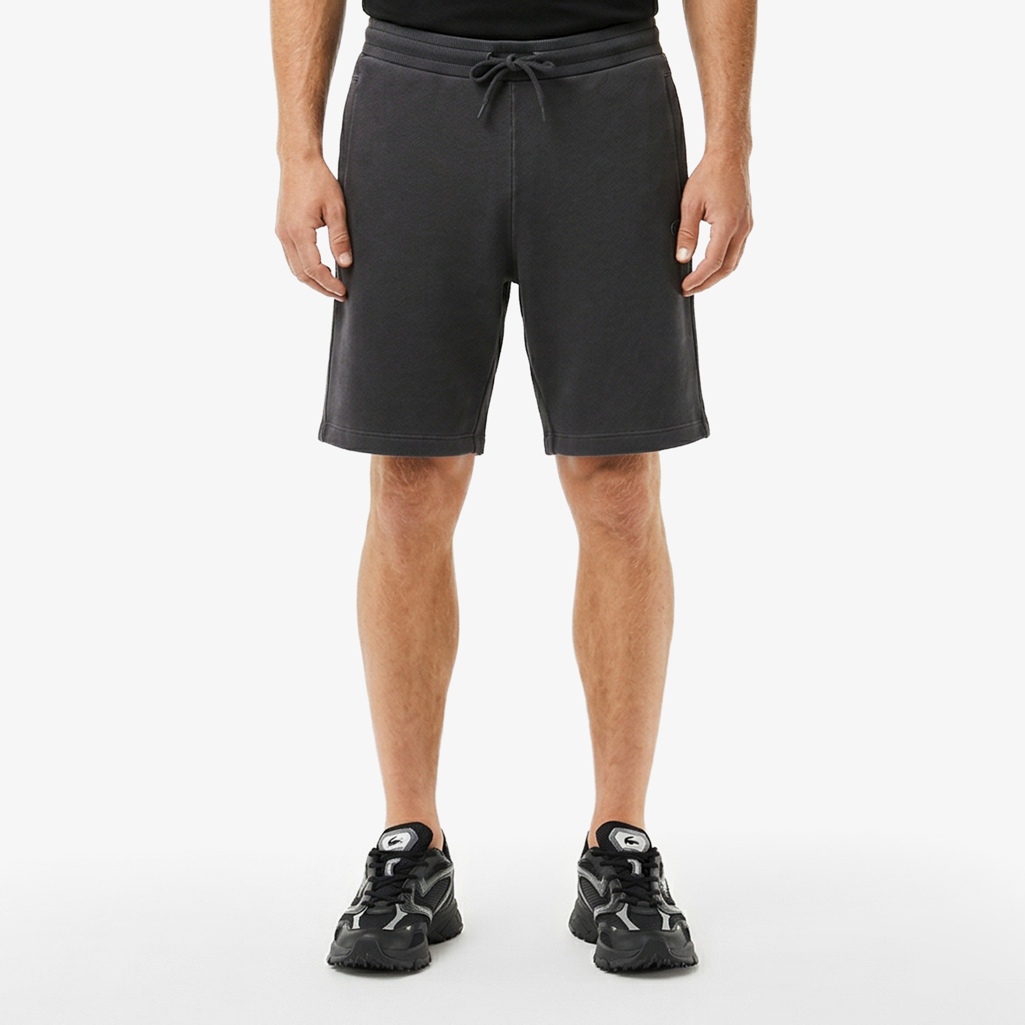 Erkek Loose Fit Koyu Gri Şort