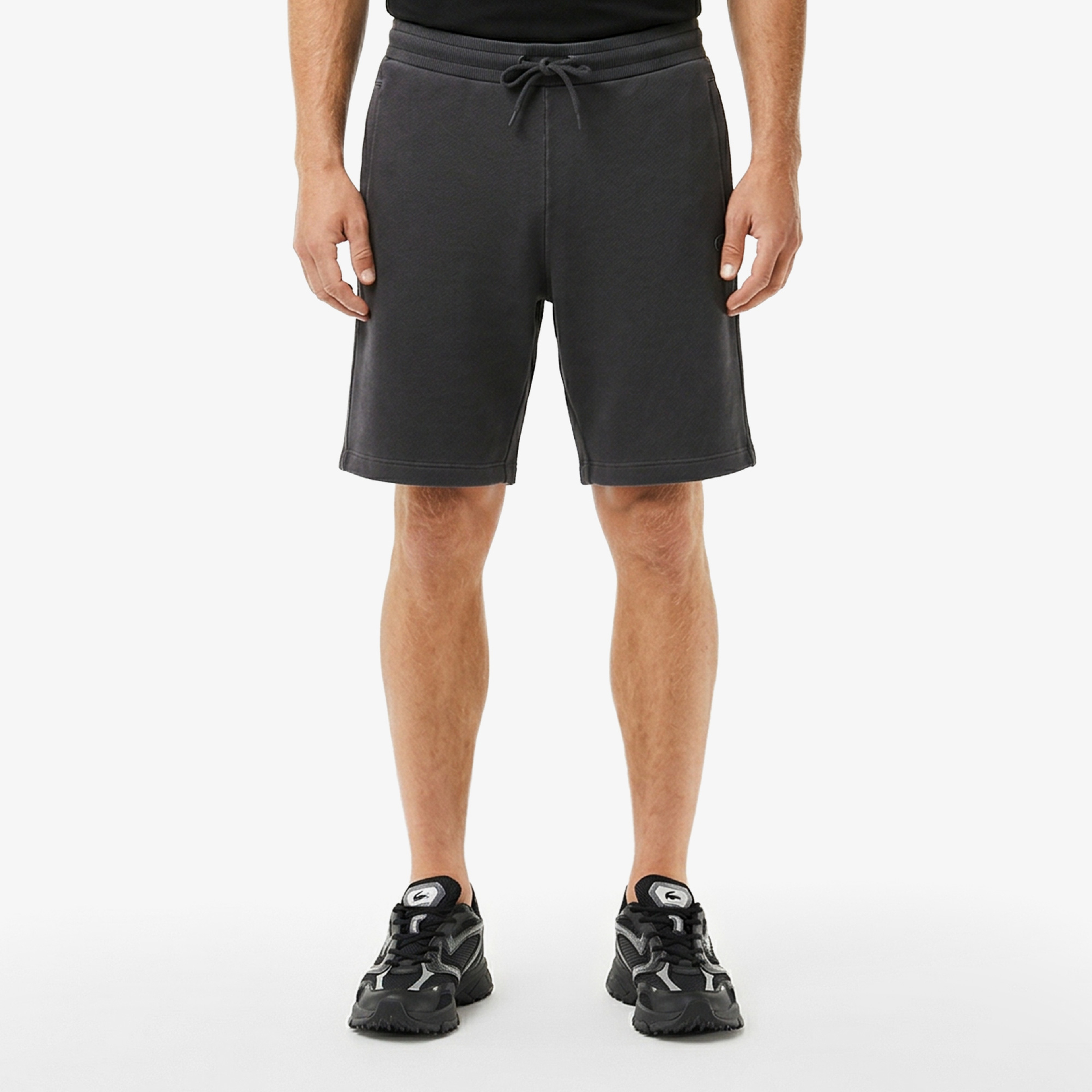 Erkek Loose Fit Koyu Gri Şort