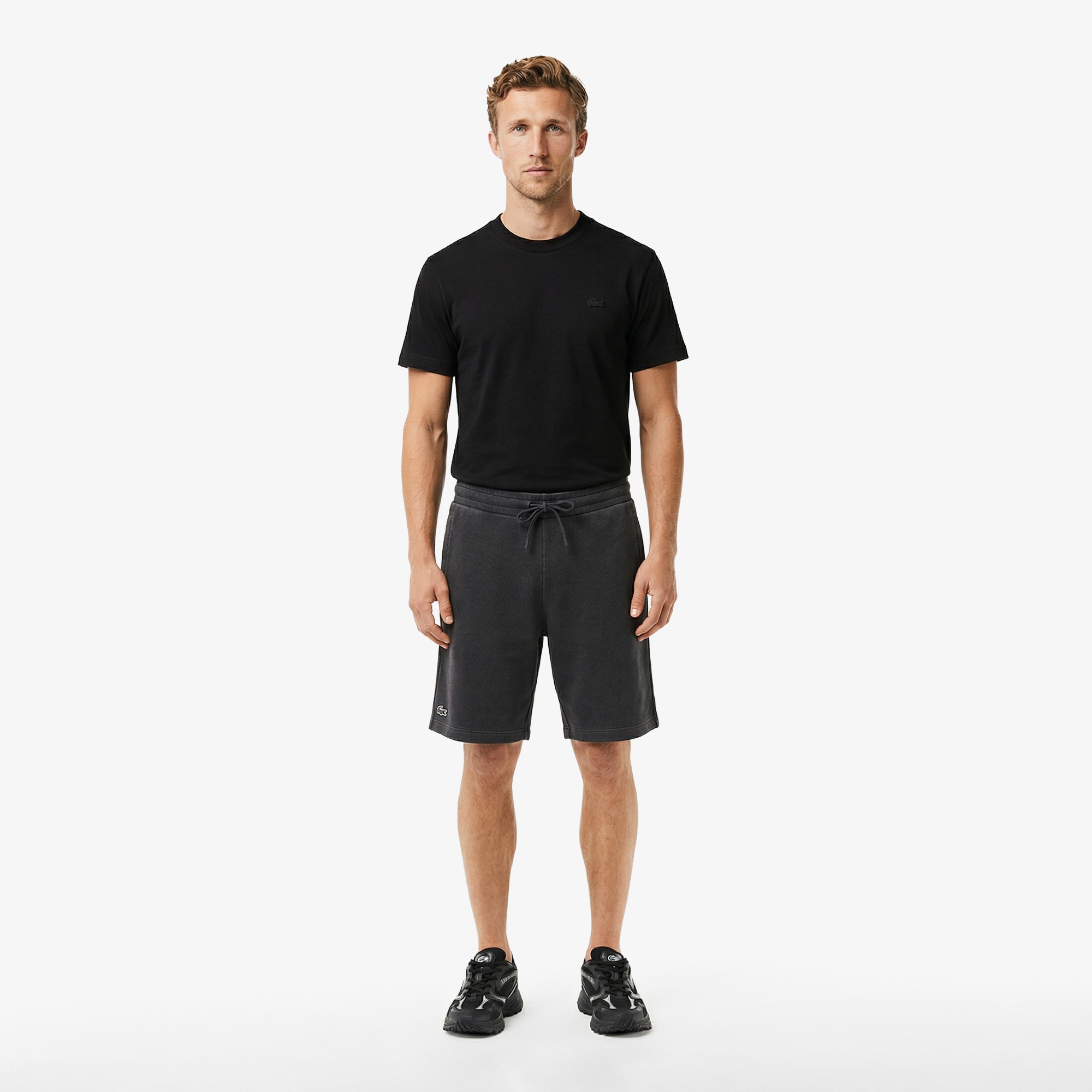 Erkek Loose Fit Koyu Gri Şort