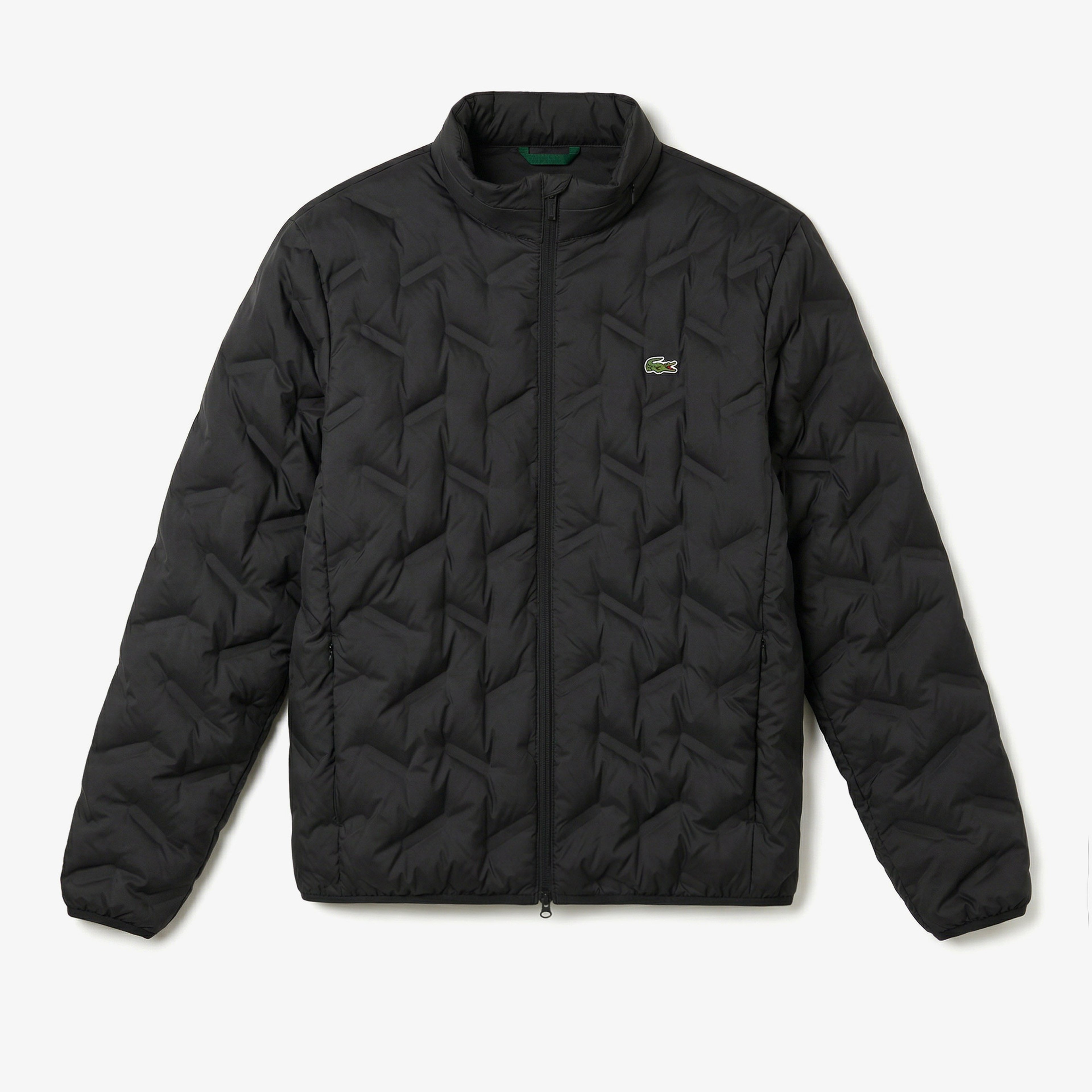 Erkek Regular Fit Kapüşonlu Kapitone Siyah Mont