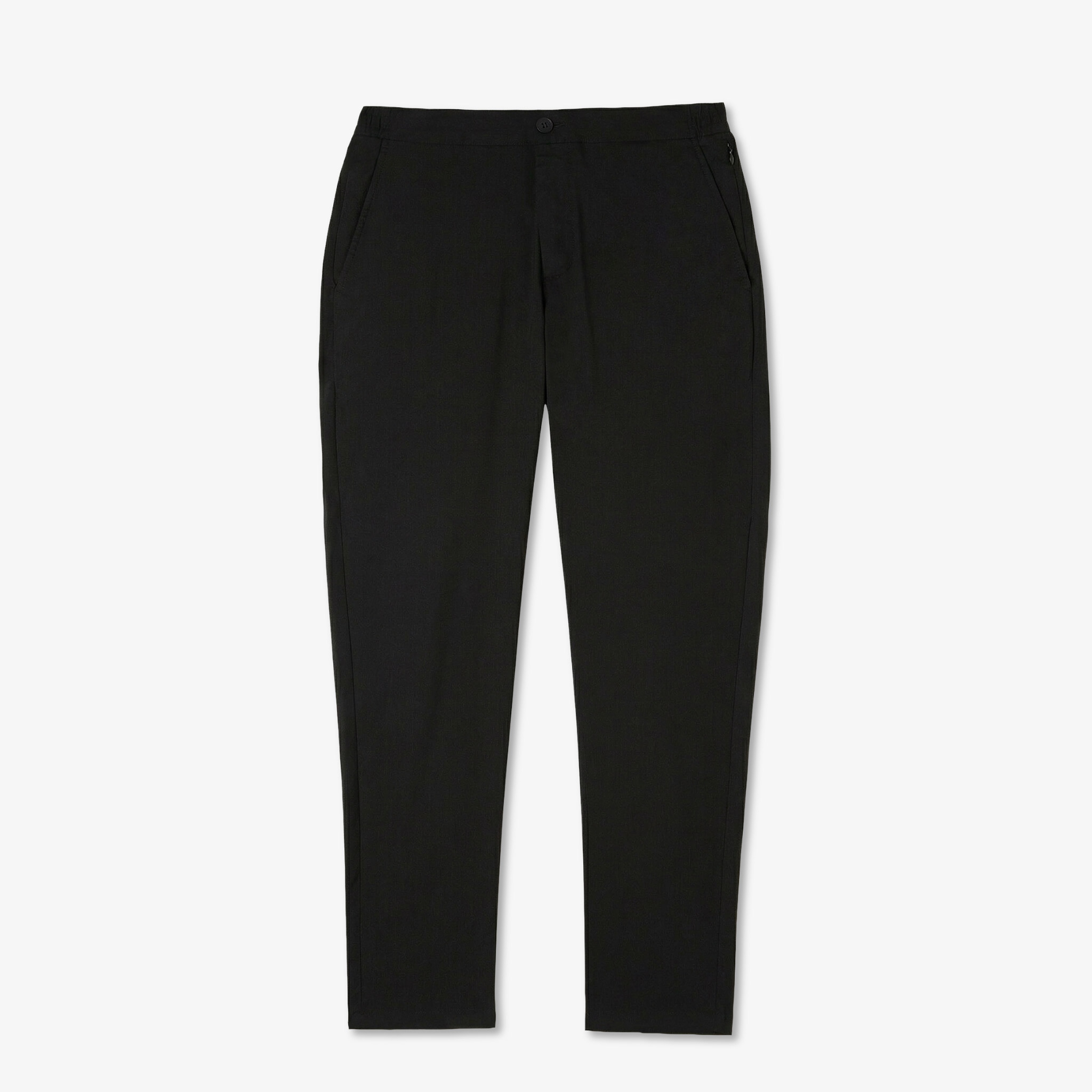 Erkek Tapered Fit Siyah Chino Pantolon