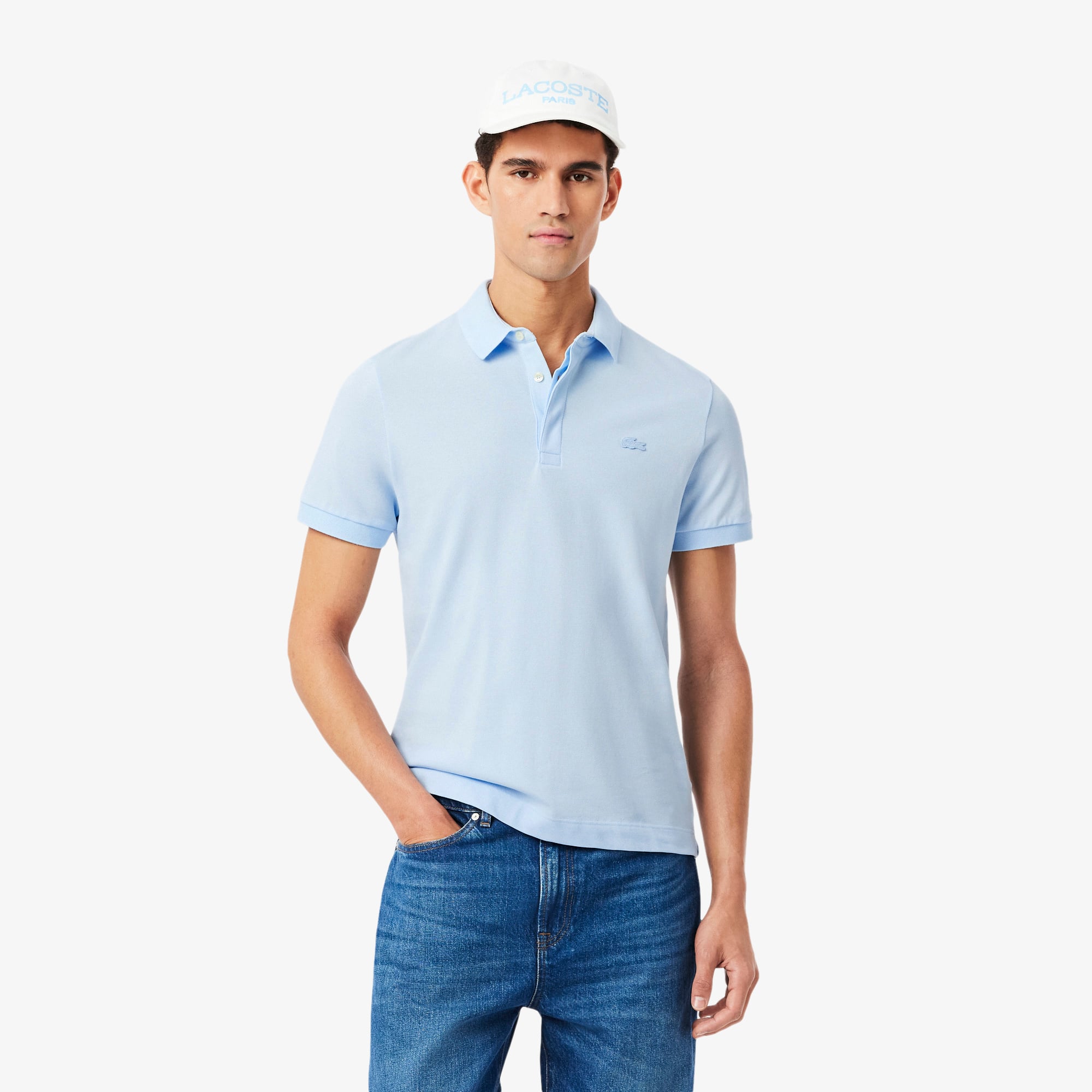 Erkek Regular Fit Açık Mavi Paris Polo PH5522-T01 | Lacoste