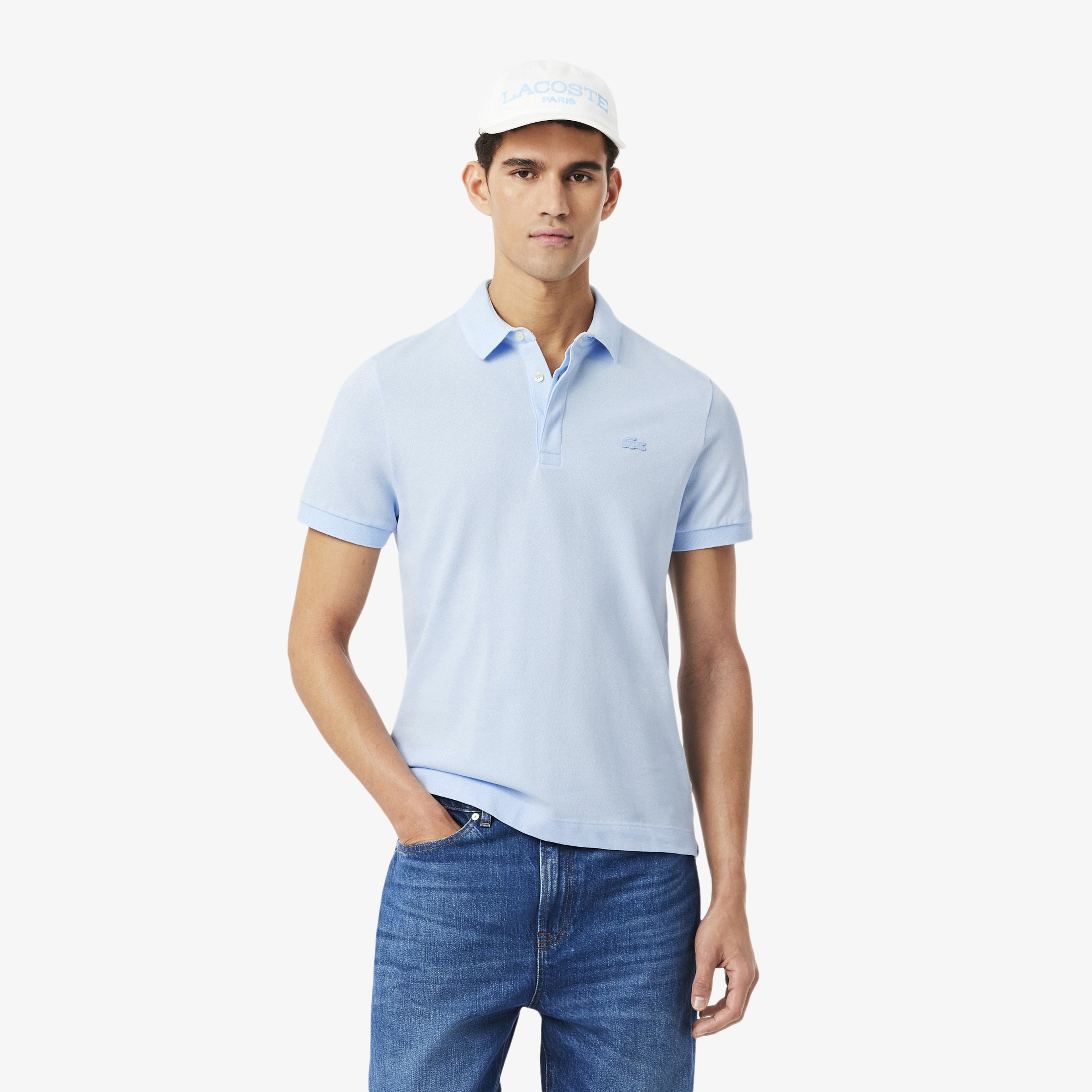 Erkek Regular Fit Açık Mavi Paris Polo