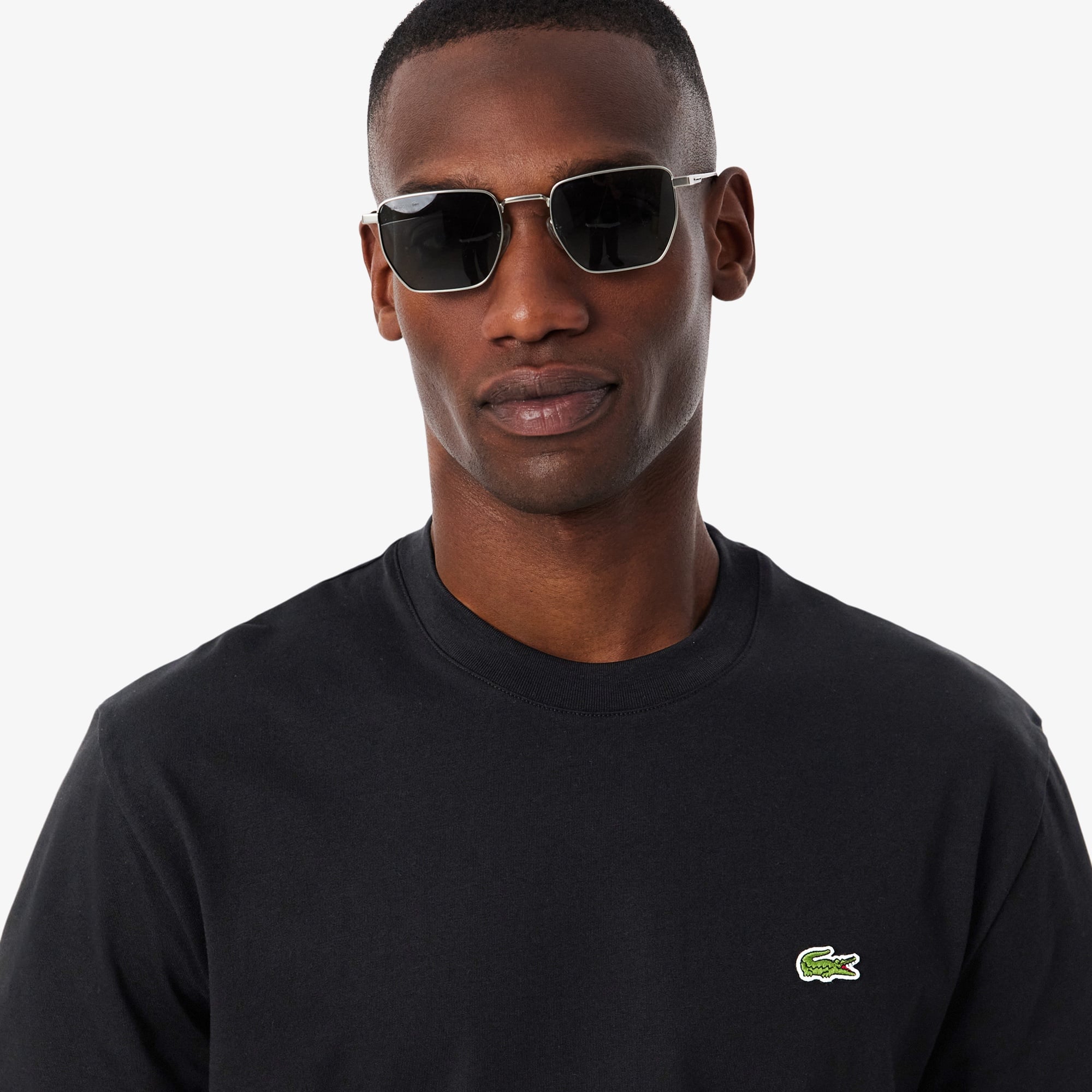 Erkek Classic Fit Bisiklet Yaka Siyah T-Shirt