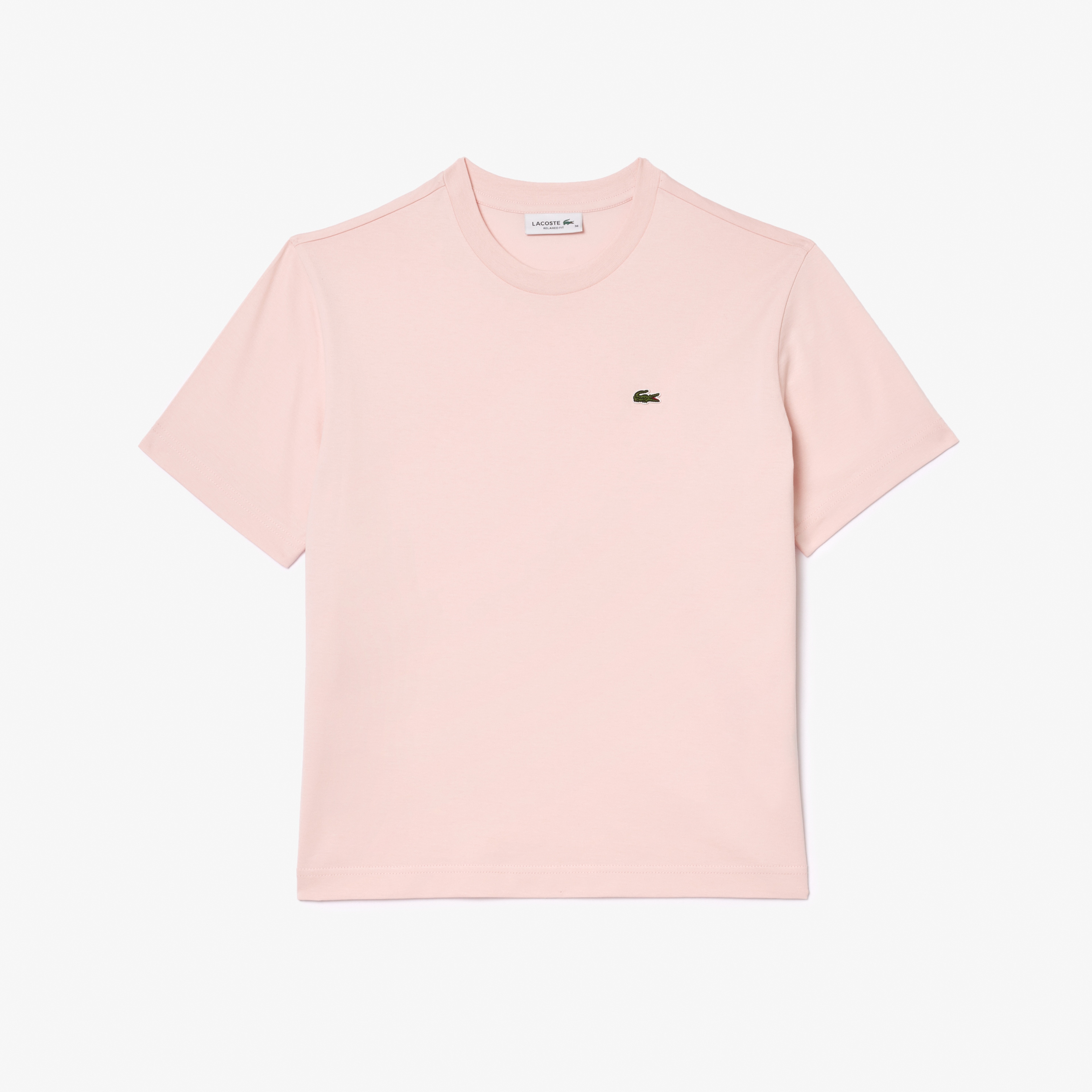 Kadın Relaxed Fit Bisiklet Yaka Pembe T-Shirt