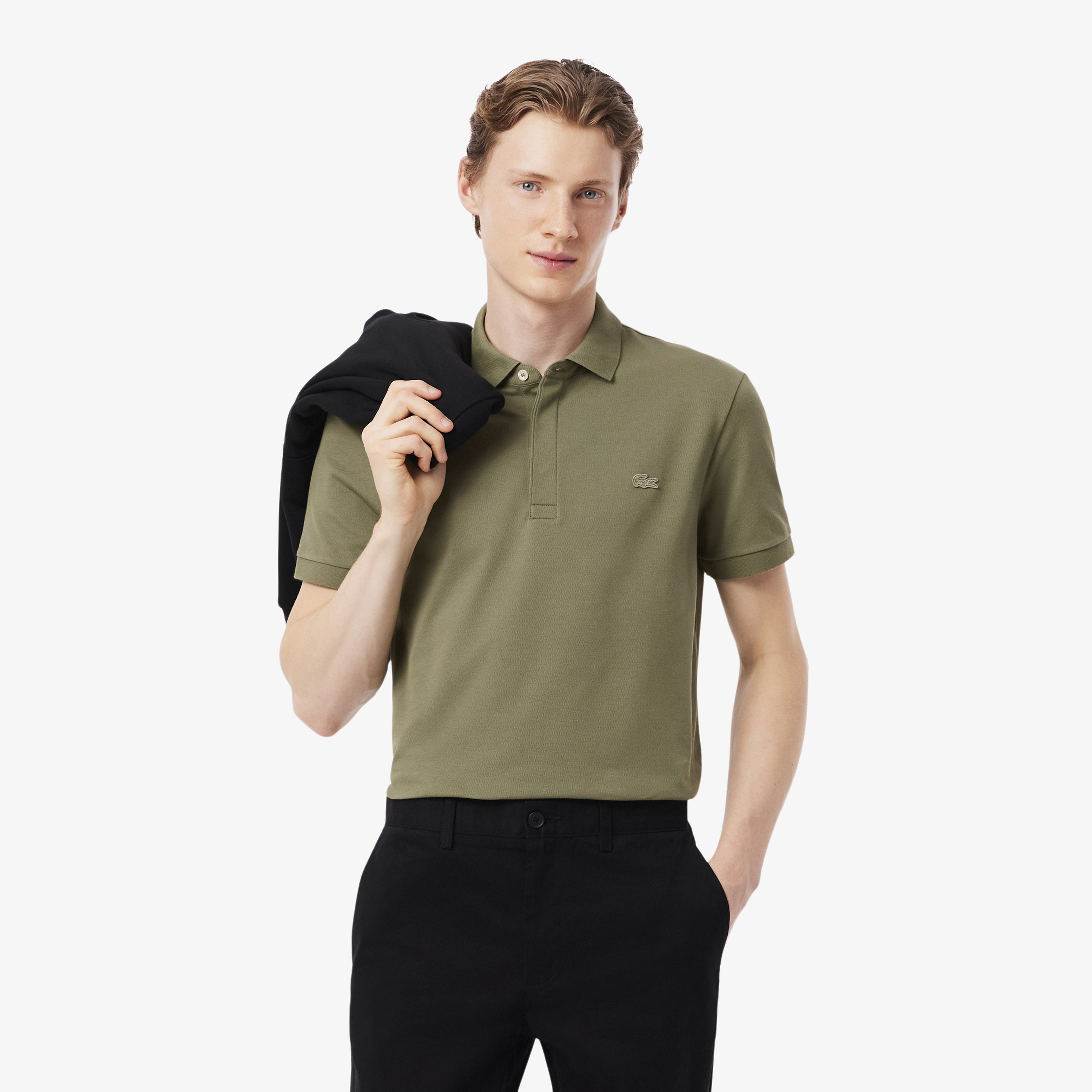 Erkek Regular Fit Haki Paris Polo