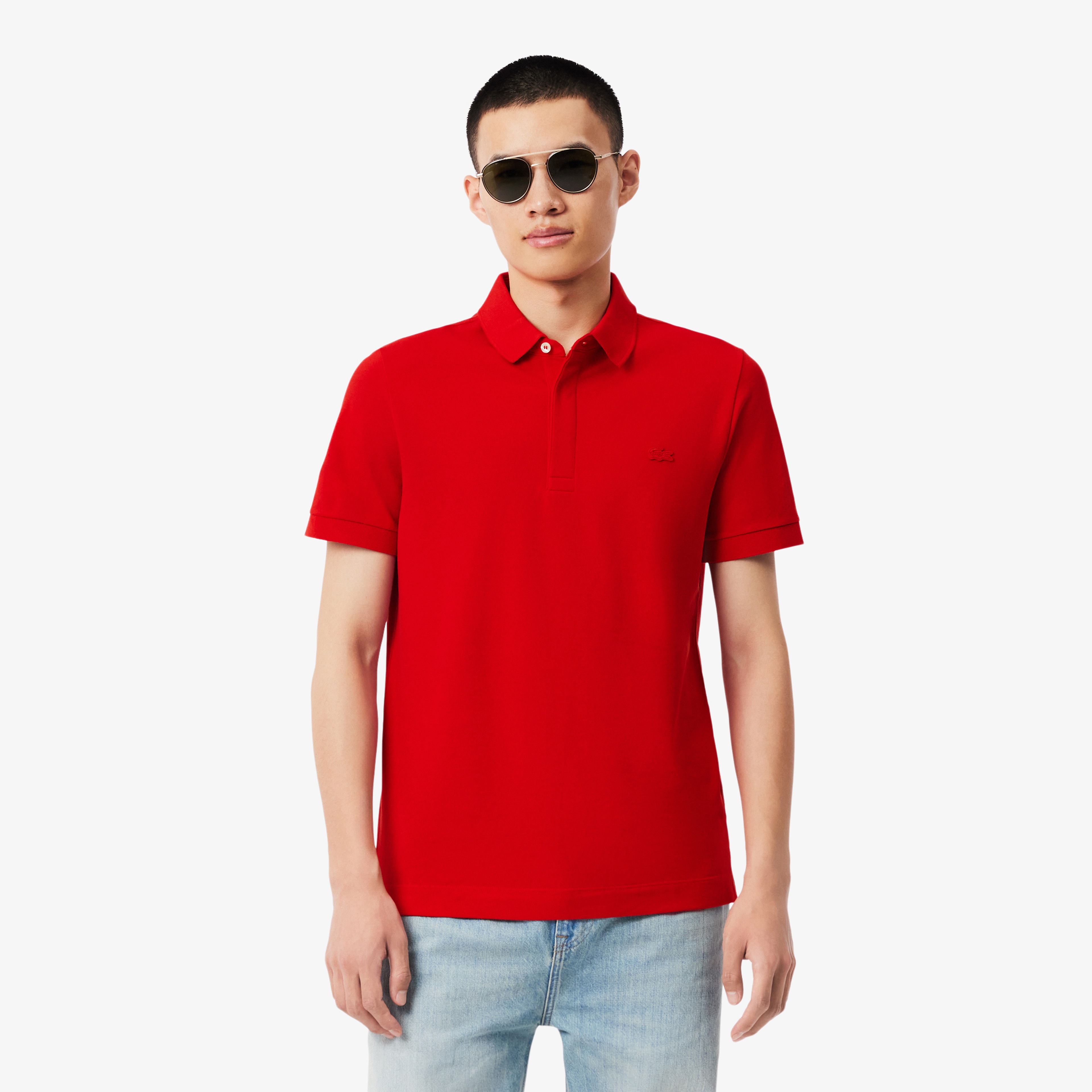 Erkek Regular Fit Kırmızı Paris Polo