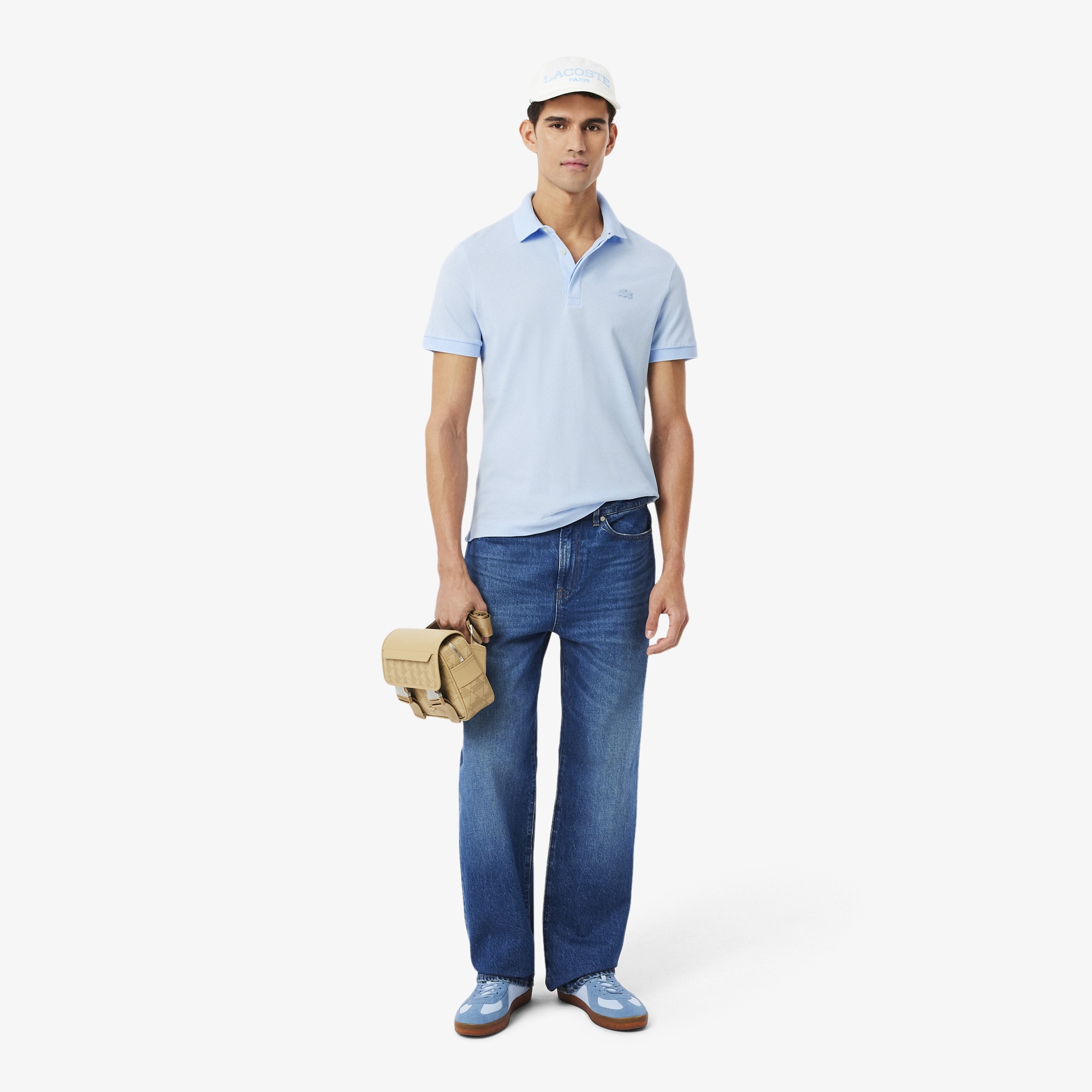 Erkek Regular Fit Açık Mavi Paris Polo