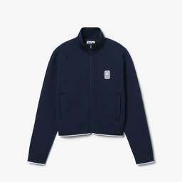 Kadın Relaxed Fit Fermuarlı Lacivert Sweatshirt Lacivert