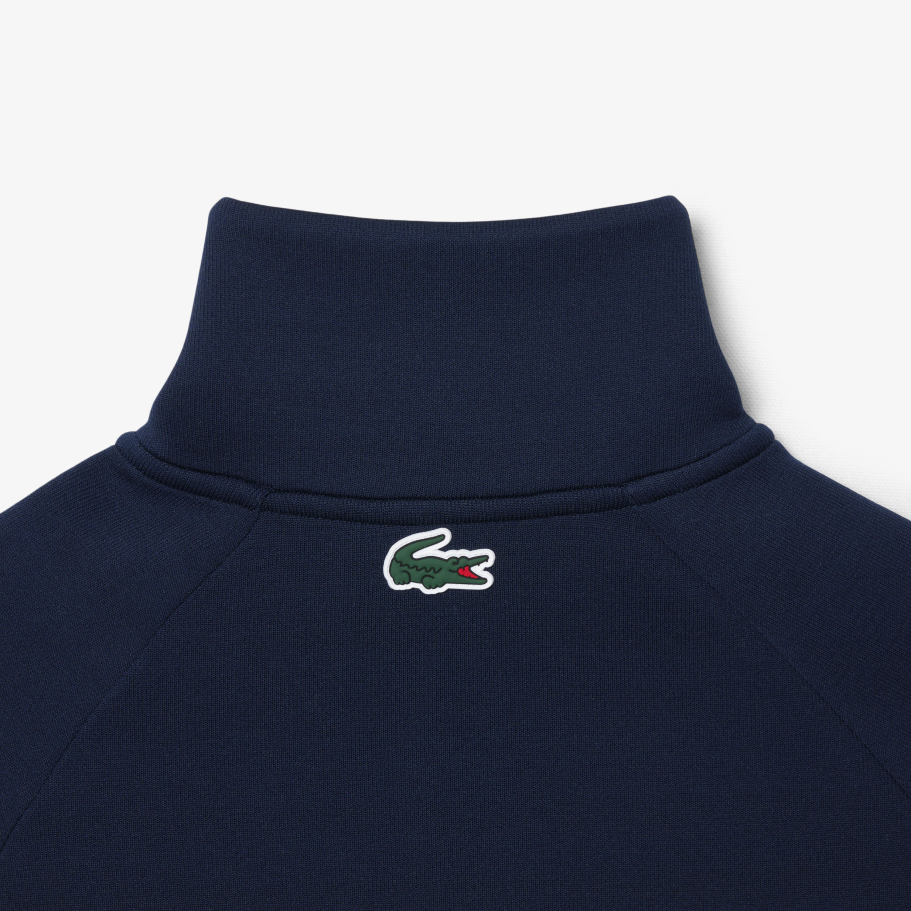 Lacoste Kadın Relaxed Fit Fermuarlı Lacivert Sweatshirt görsel 8