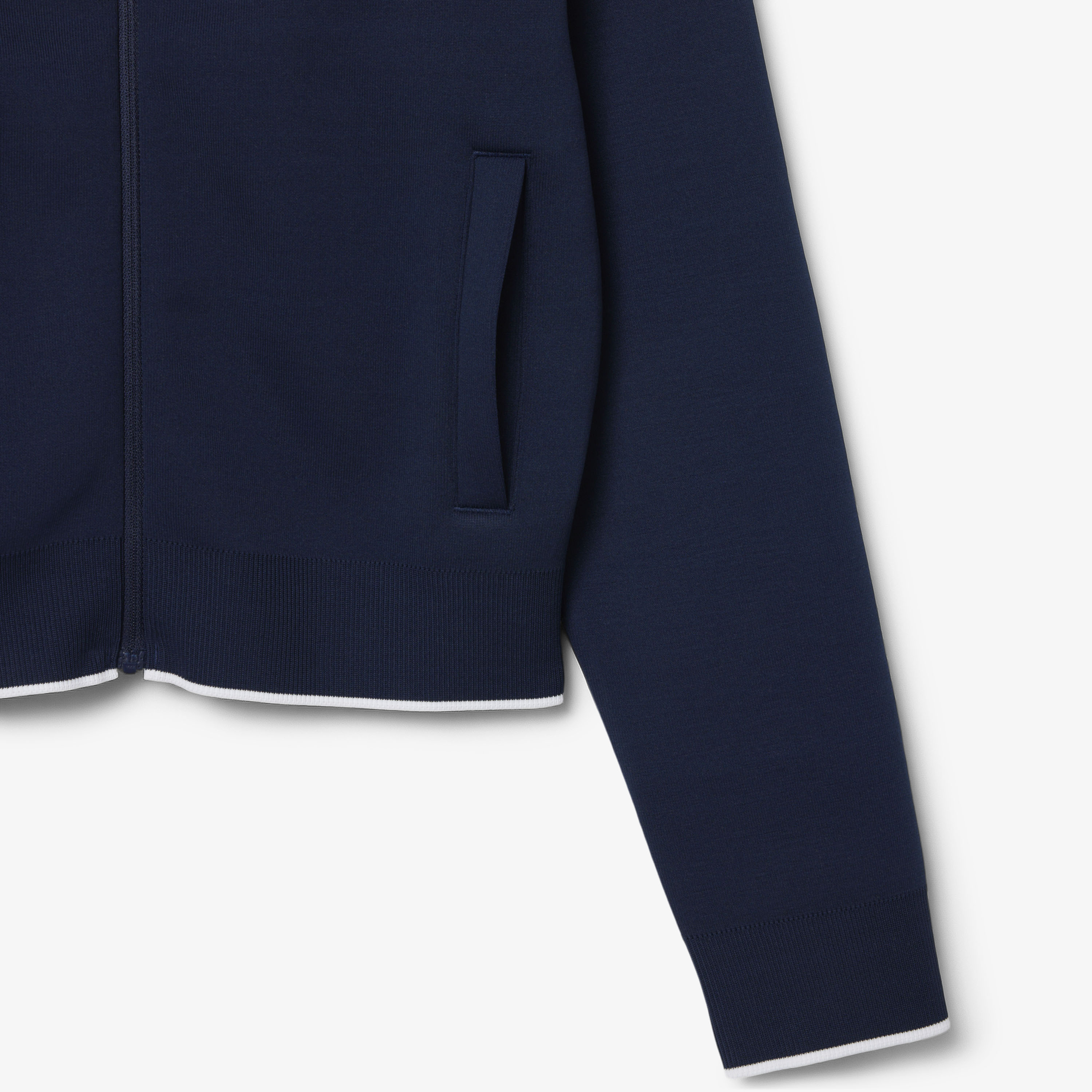 Lacoste Kadın Relaxed Fit Fermuarlı Lacivert Sweatshirt görsel 7
