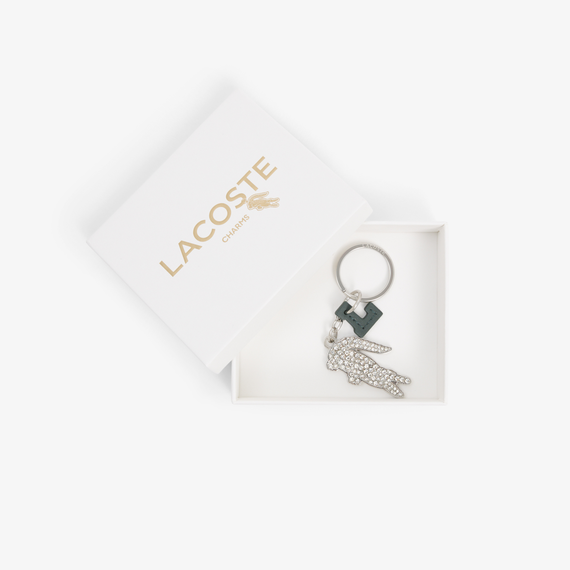 Lacoste L Charms Kadın Gri Anahtarlık görsel 5