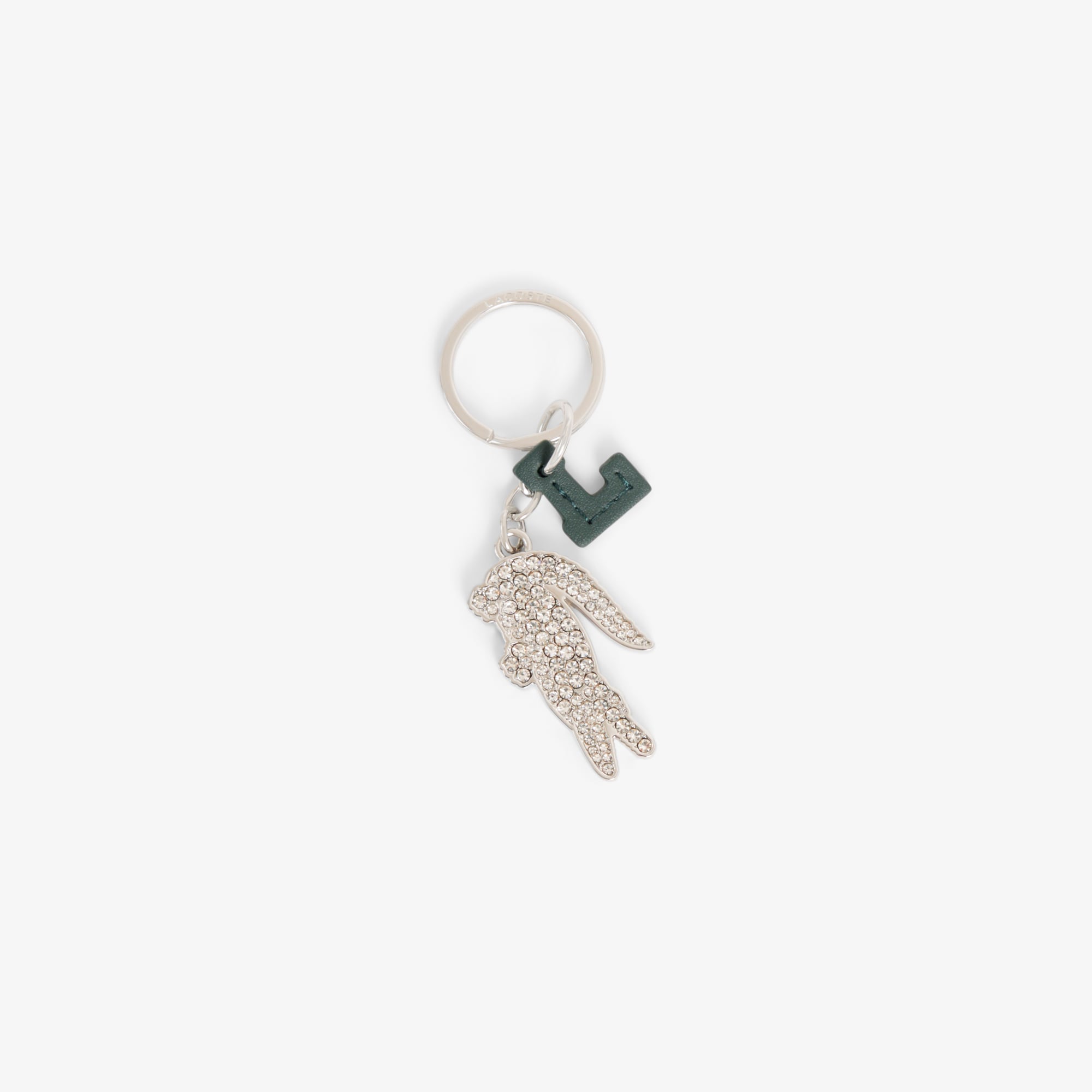 Lacoste L Charms Kadın Gri Anahtarlık