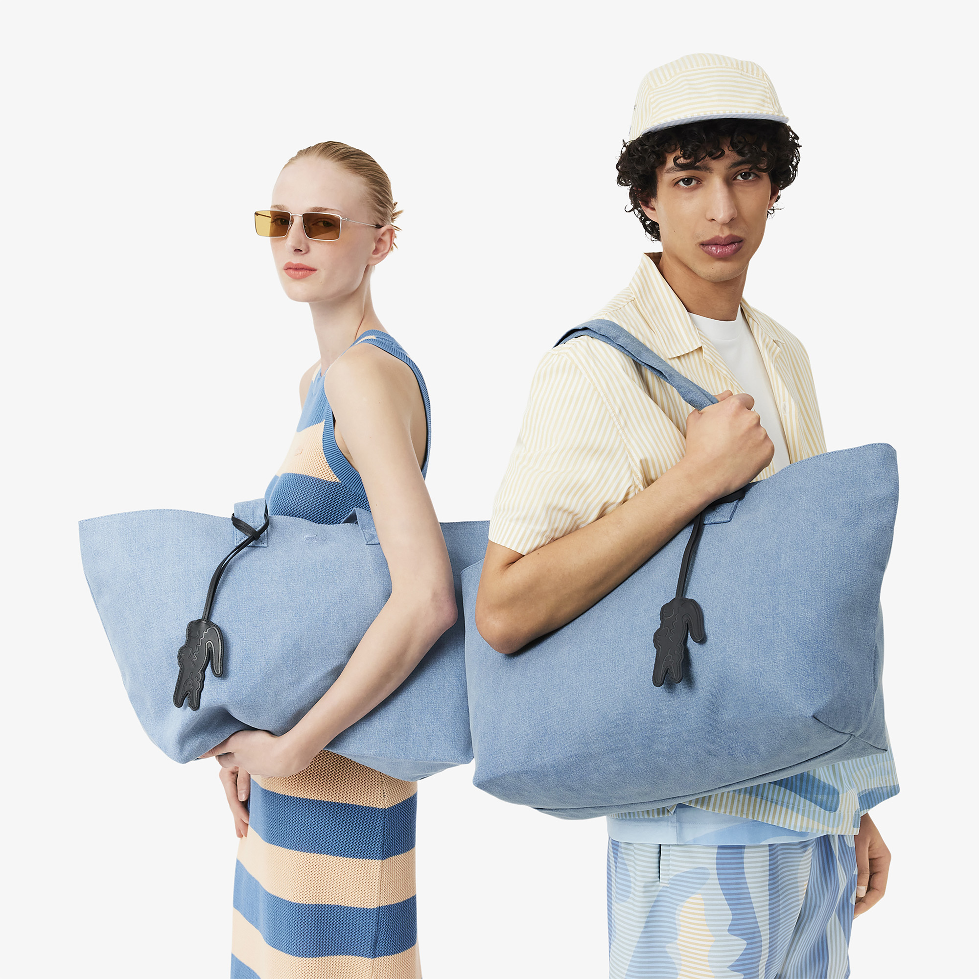 Lacoste Kadın Mavi Alışveriş Çantası görsel 7