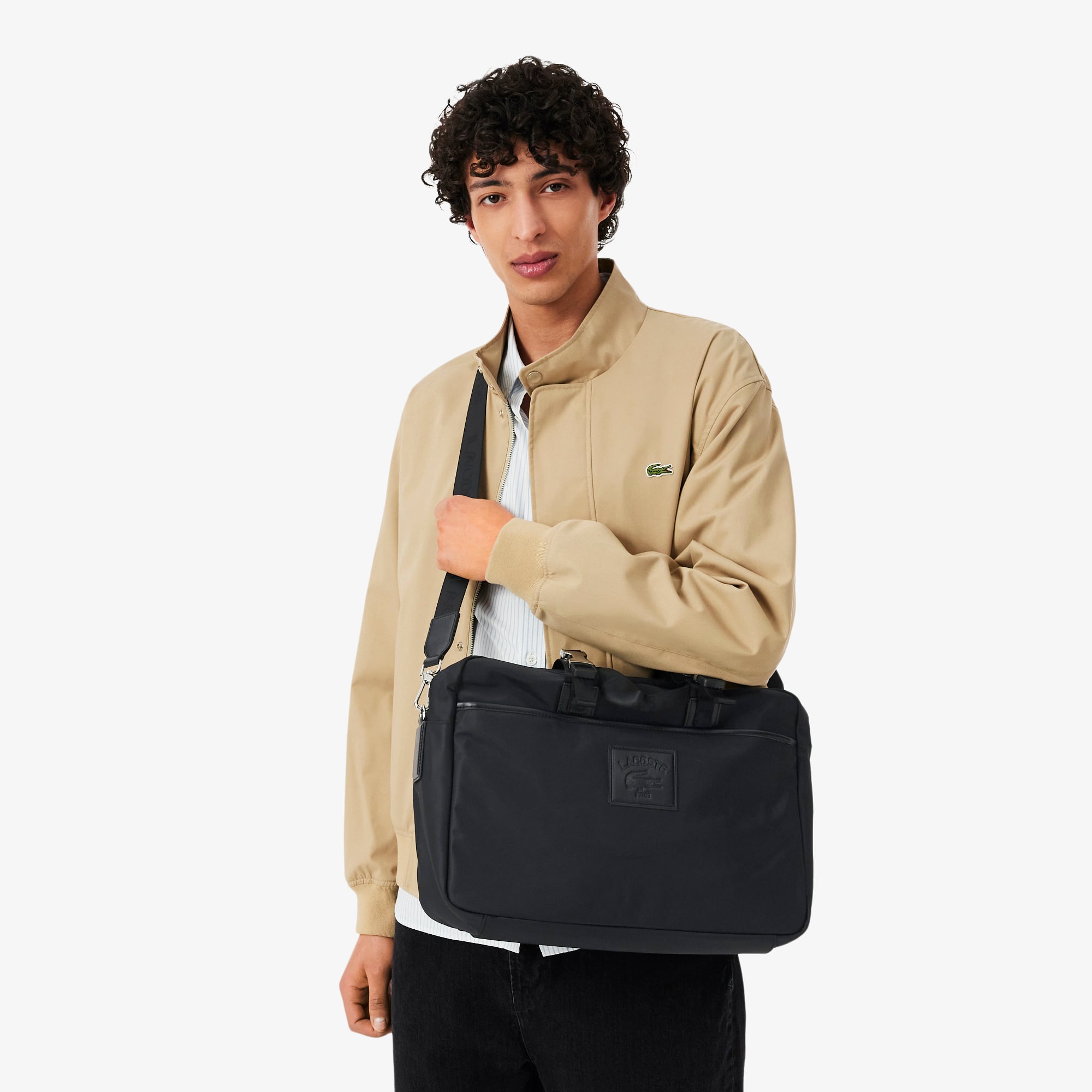 Lacoste Erkek Siyah Laptop Çantası görsel 7