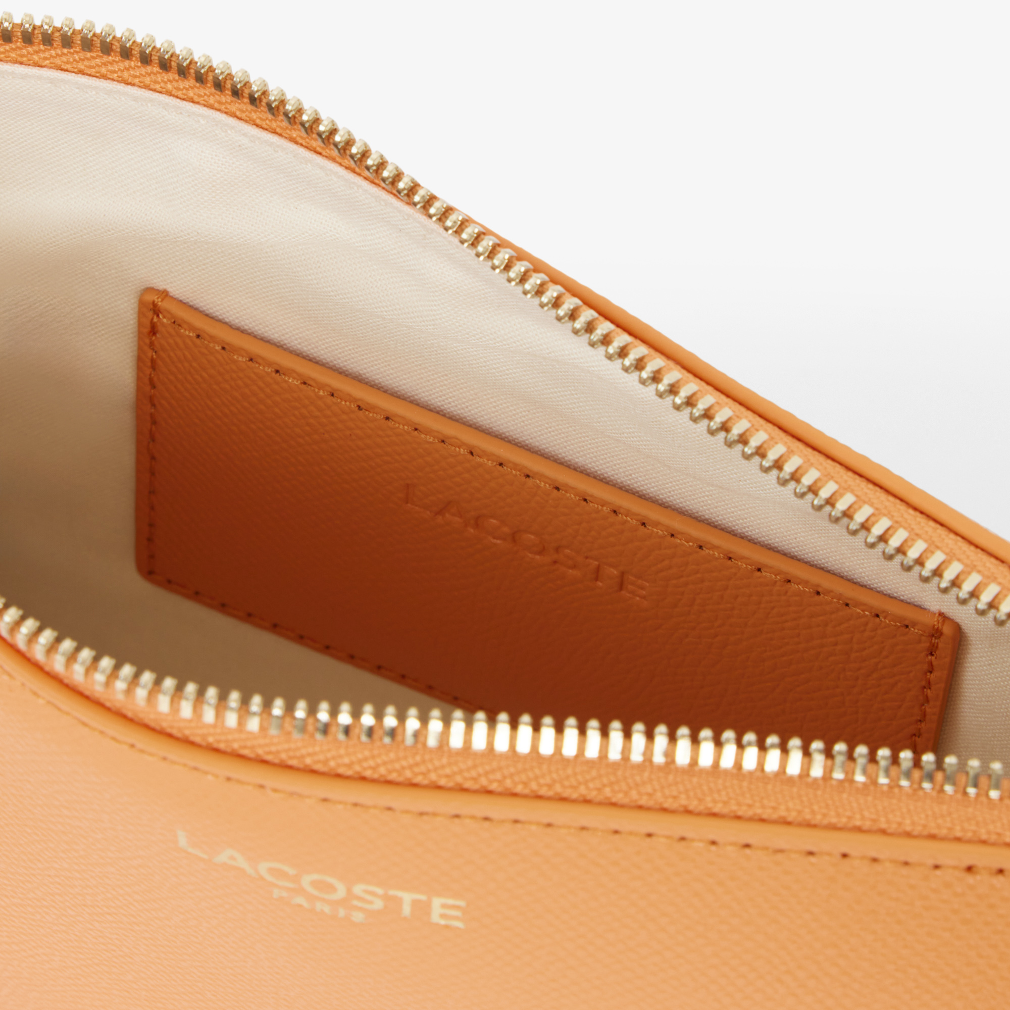 Lacoste Small Champs-Élysées Kadın Deri Turuncu Omuz Çantası görsel 5