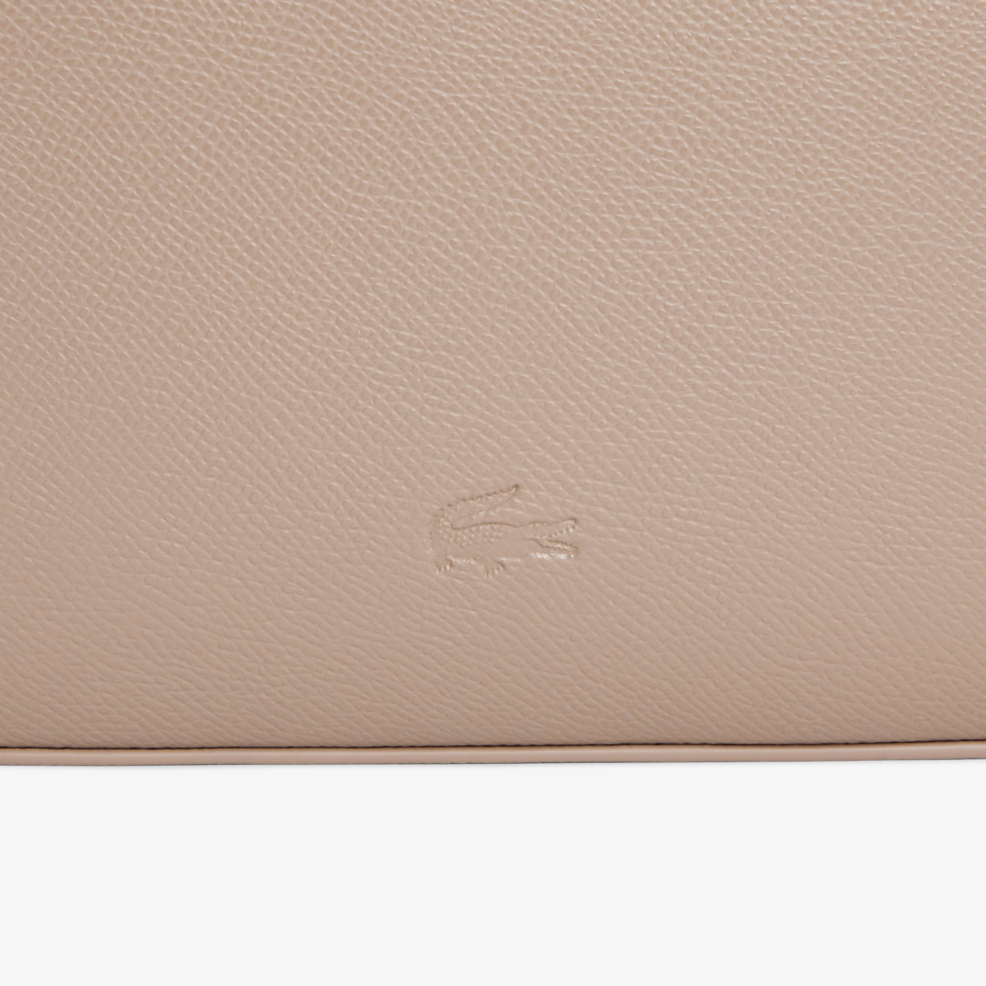 Lacoste Small Champs-Élysées Kadın Deri Bej Omuz Çantası görsel 6