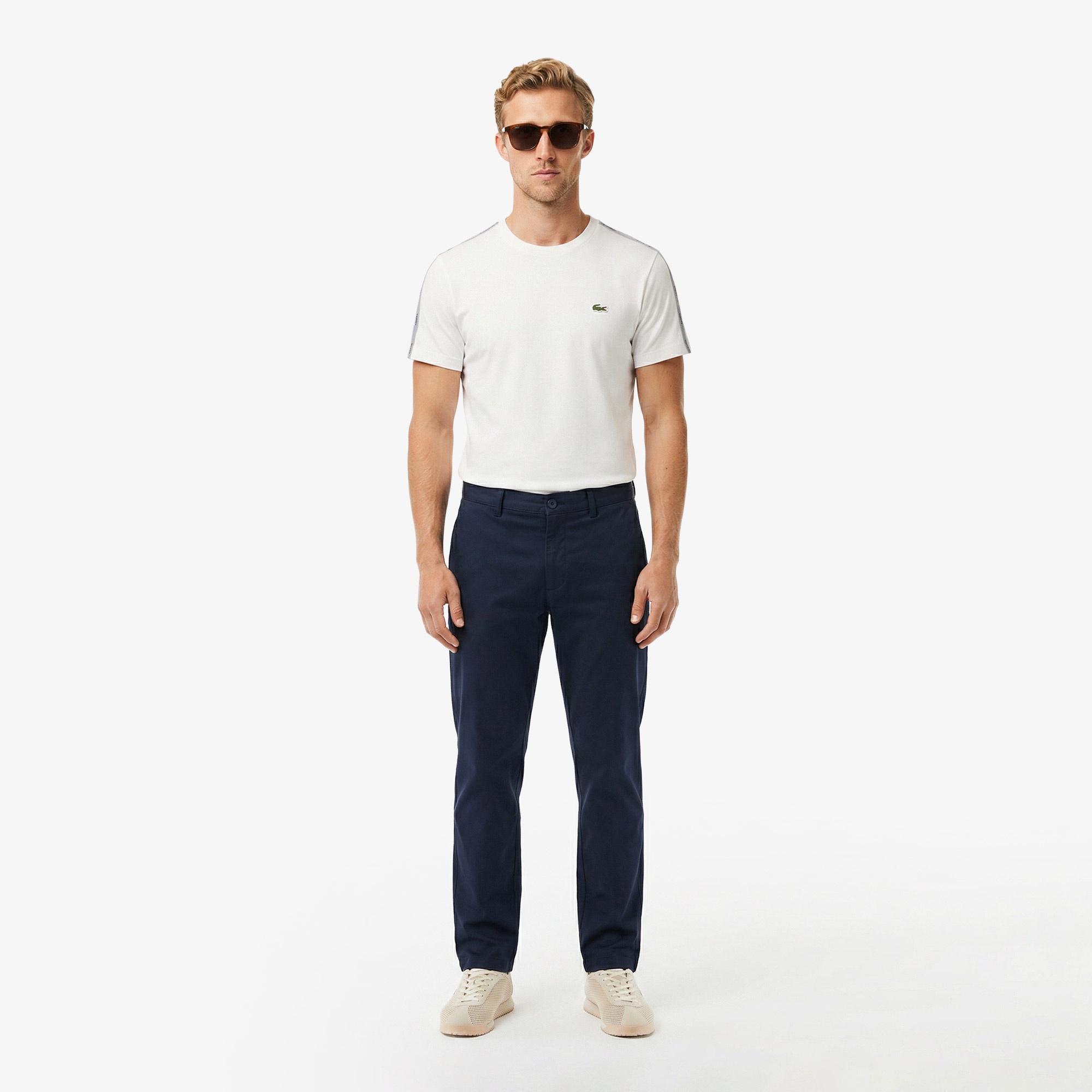 Erkek Slim Fit Lacivert Chino Pantolon