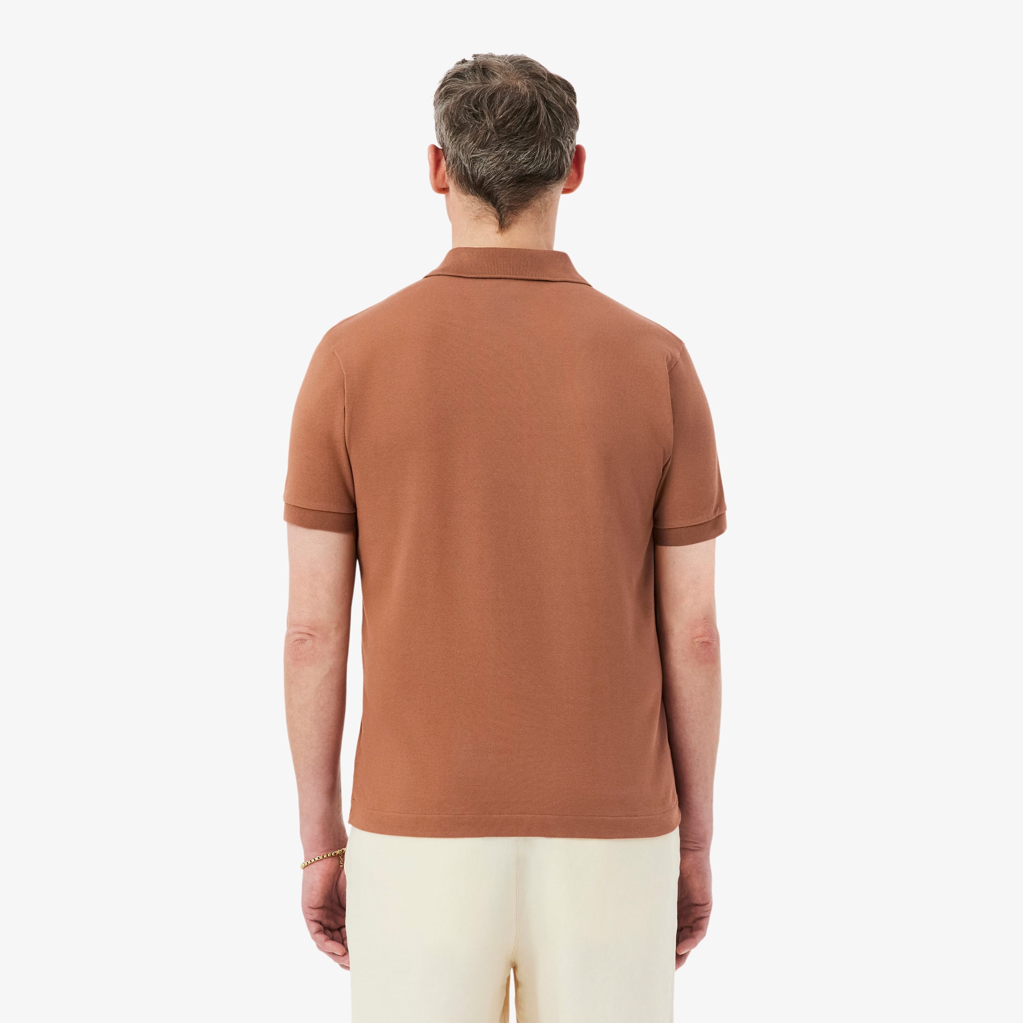 Lacoste L.12.12 Erkek Classic Fit Kahverengi Polo görsel 3
