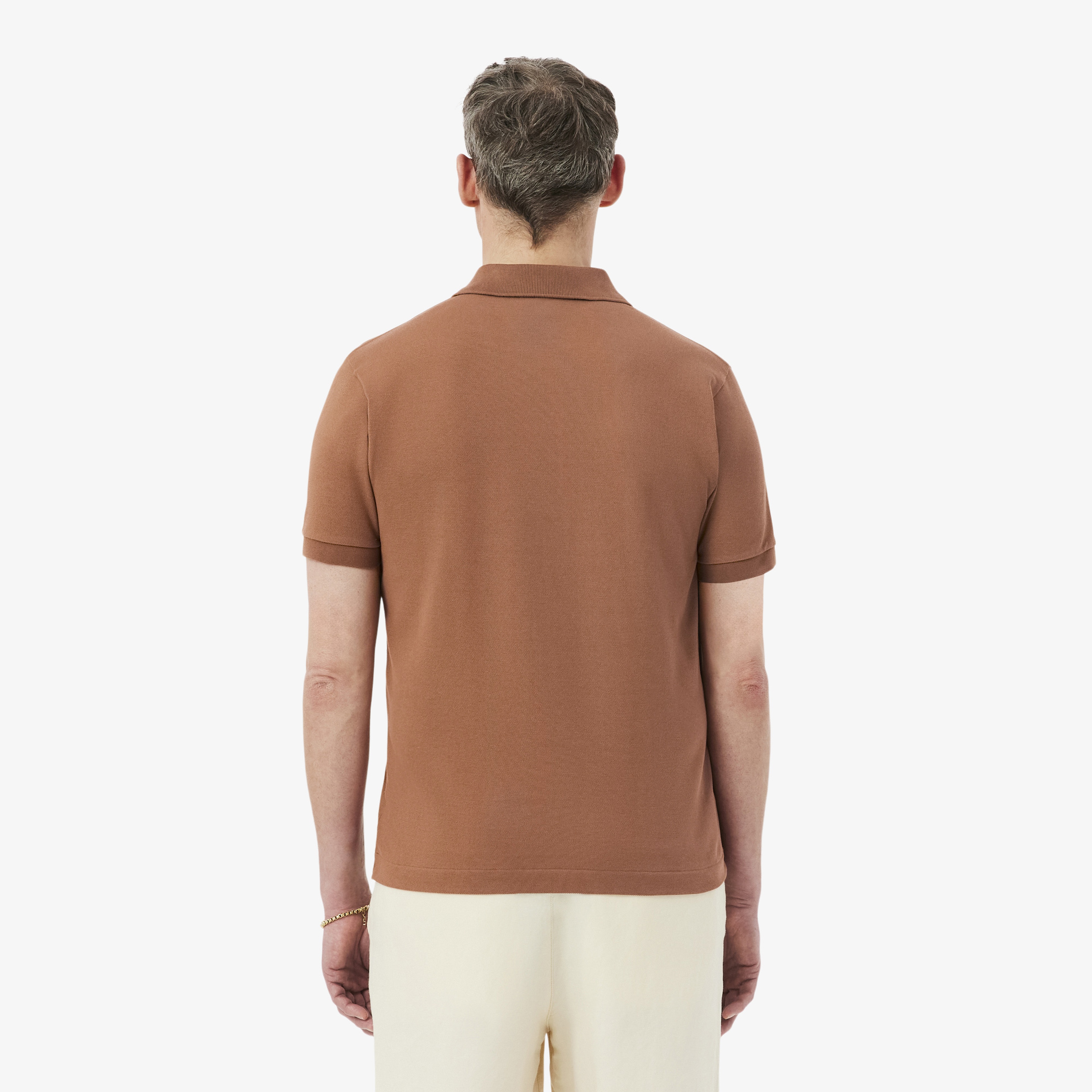 L.12.12 Erkek Classic Fit Kahverengi Polo
