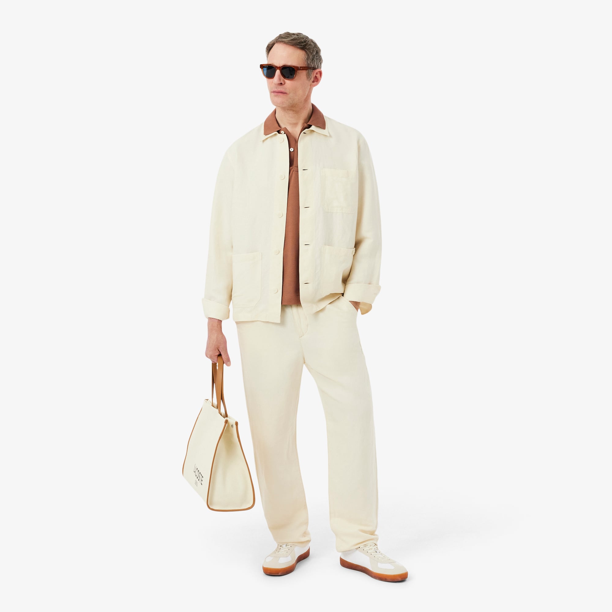 Lacoste L.12.12 Erkek Classic Fit Kahverengi Polo görsel 4