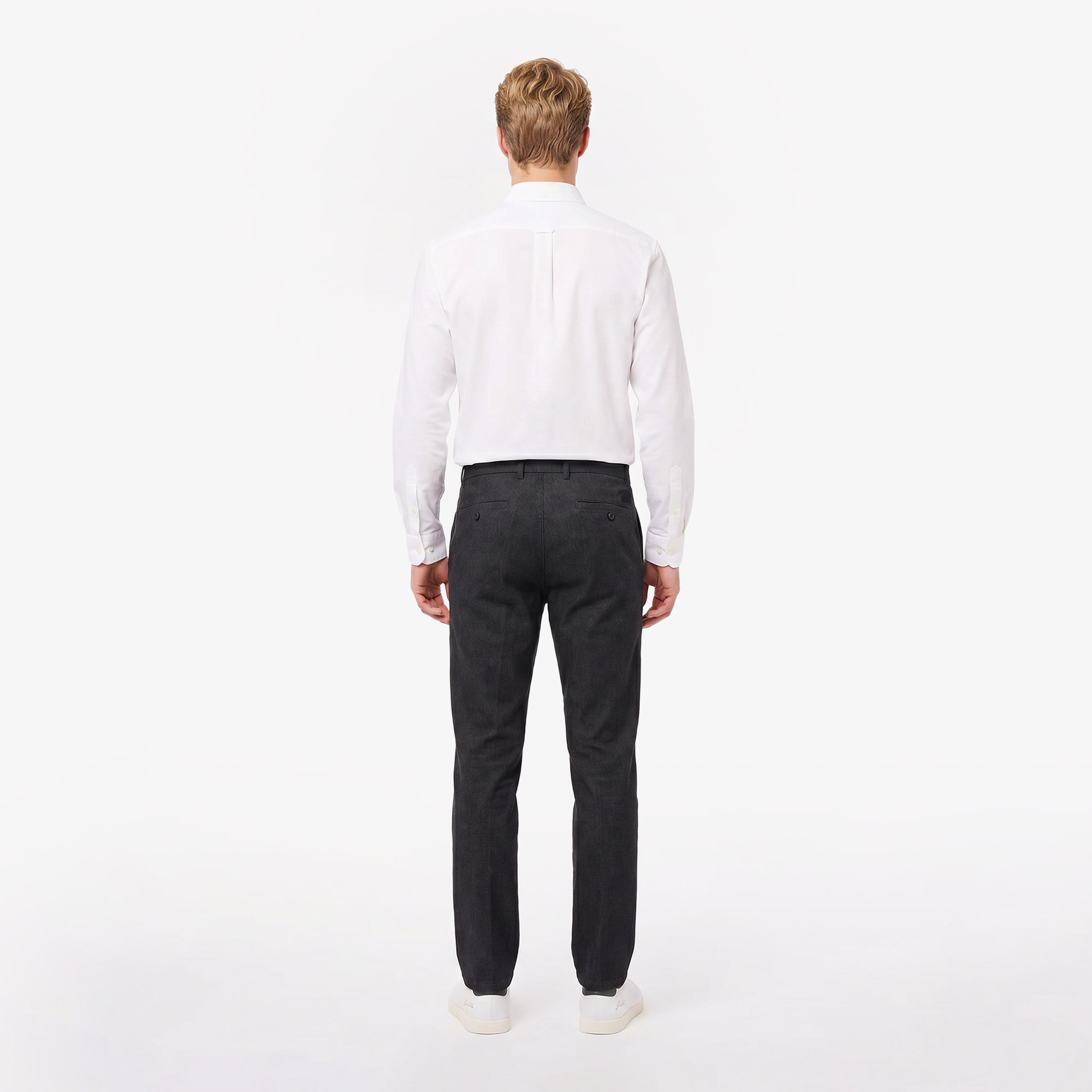Erkek Slim Fit Siyah Chino Pantolon