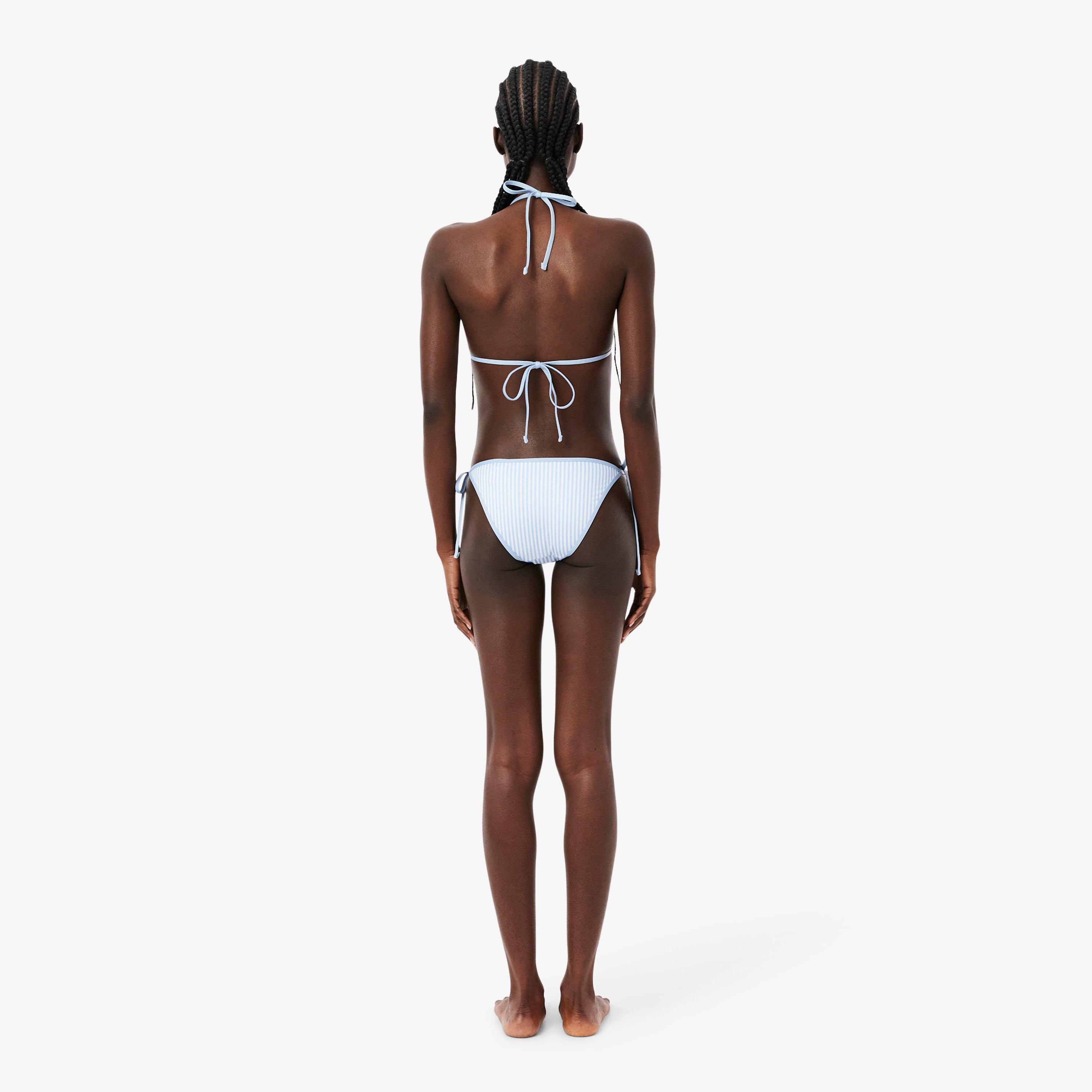 Lacoste Kadın Çizgili Mavi Bikini Altı görsel 3