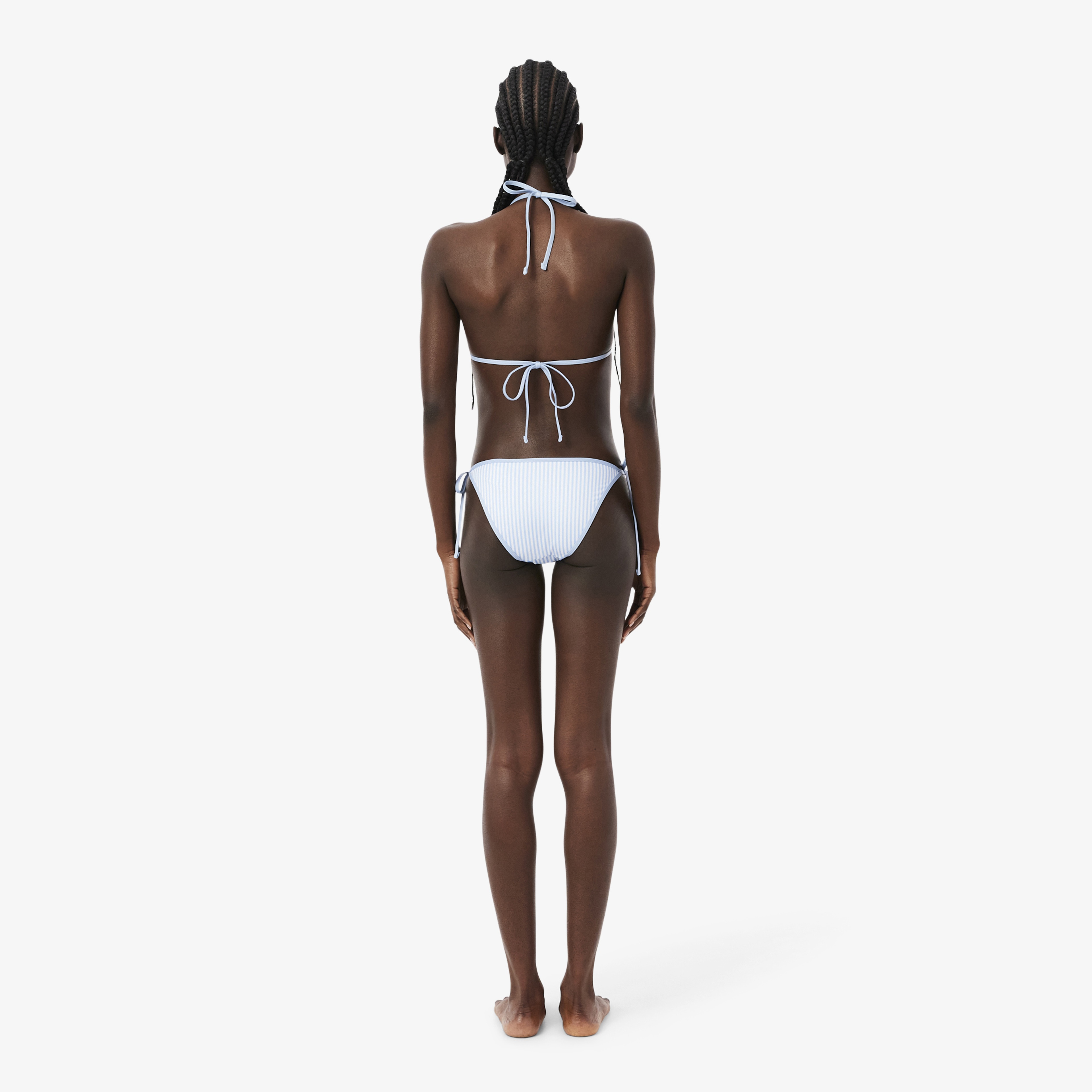 Kadın Çizgili Mavi Bikini Altı