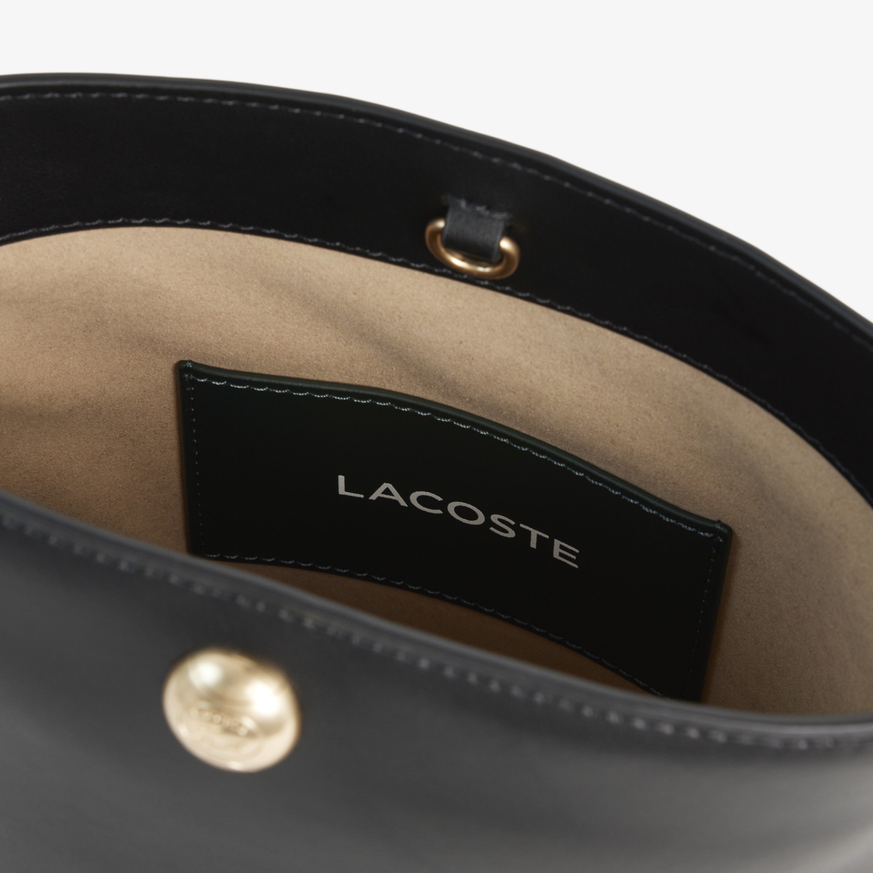 Lacoste Small Tennis Bliss Kadın Deri Siyah Postacı Çantası görsel 6