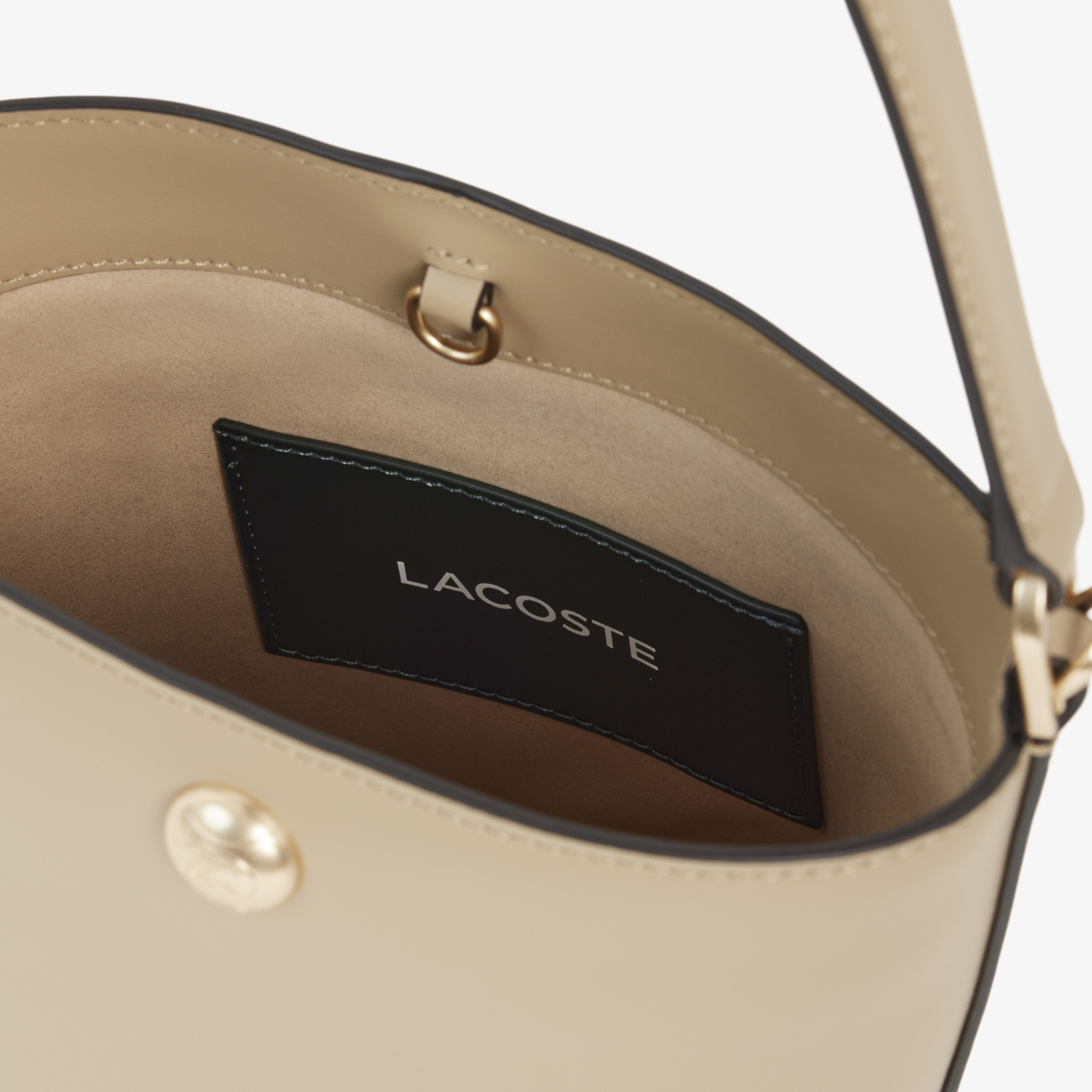 Lacoste Small Tennis Bliss Kadın Deri Bej Postacı Çantası görsel 4