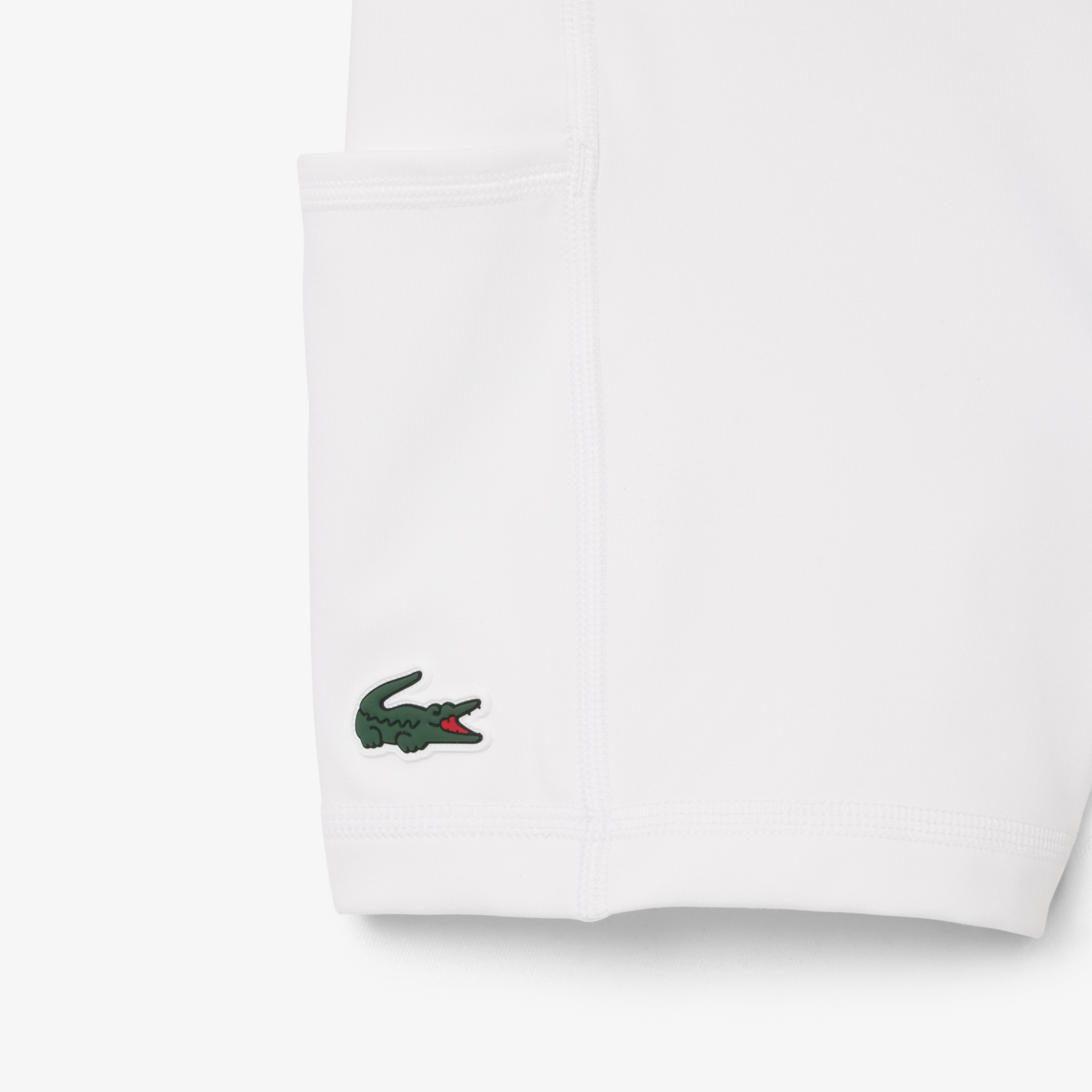 Lacoste SPORT Kadın Slim Fit Kolsuz Polo Yaka Beyaz Elbise görsel 8
