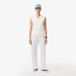 Kadın Relaxed Fit Beyaz Pantolon Beyaz