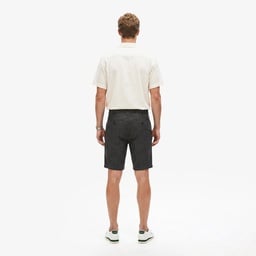 Erkek Slim Fit Siyah Bermuda Şort Siyah