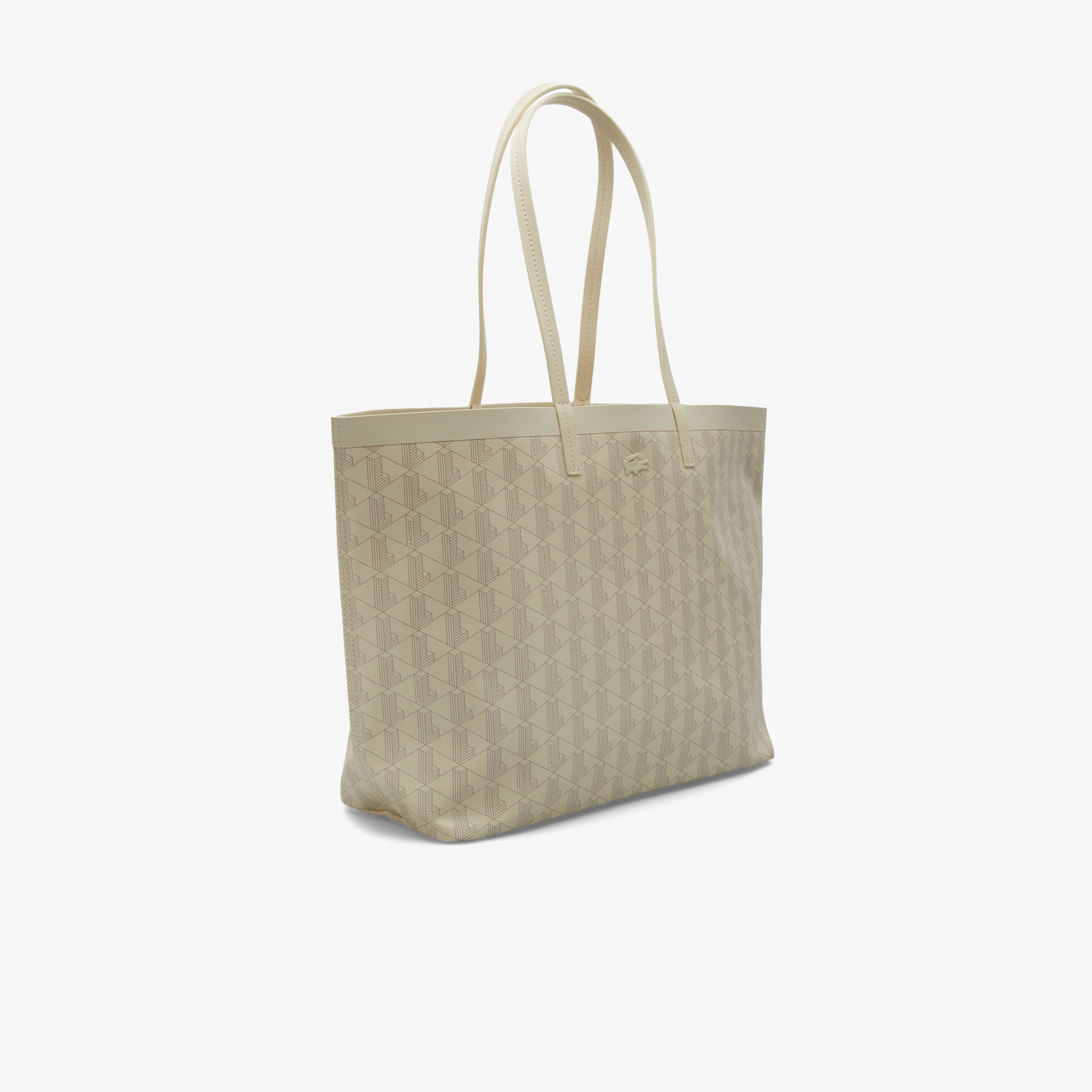 Zely Canvas Kadın Monogram Bej Omuz Çantası