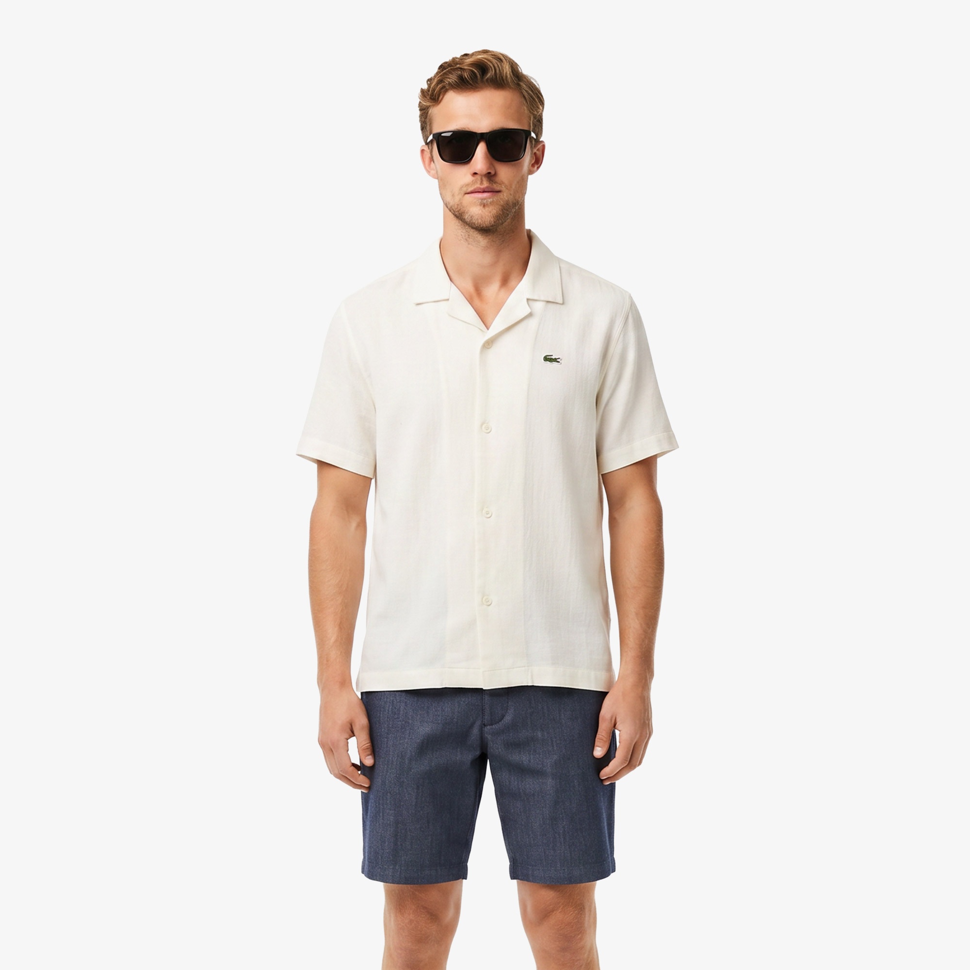 Erkek Relaxed Fit Krem Gömlek