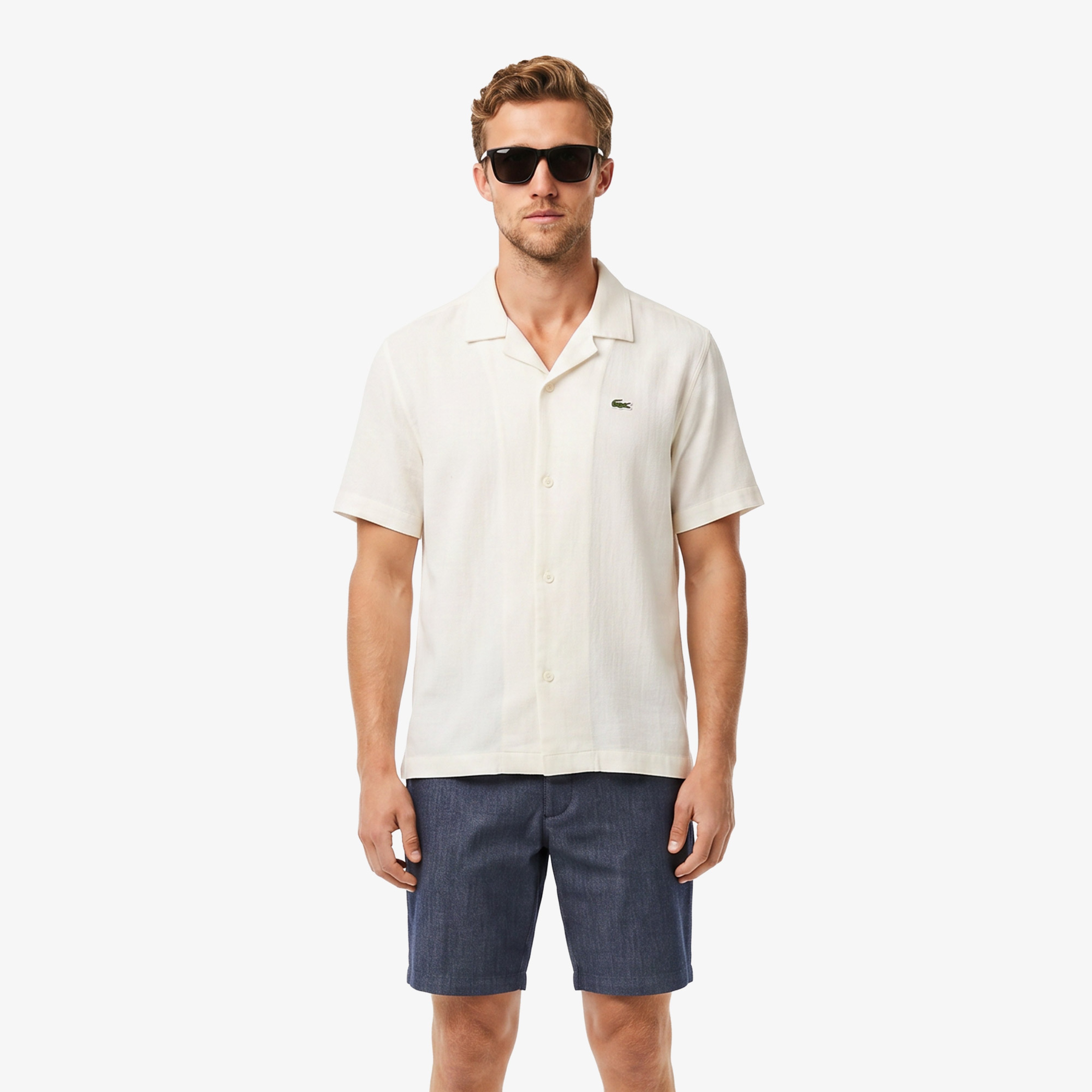Erkek Relaxed Fit Krem Gömlek