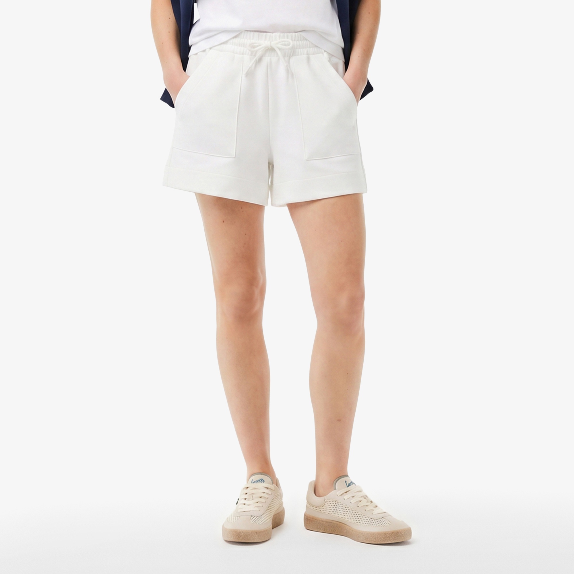 Kadın Relaxed Fit Beyaz Şort
