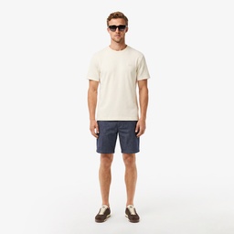 Erkek Relaxed Fit Bisiklet Yaka Krem T-Shirt Krem