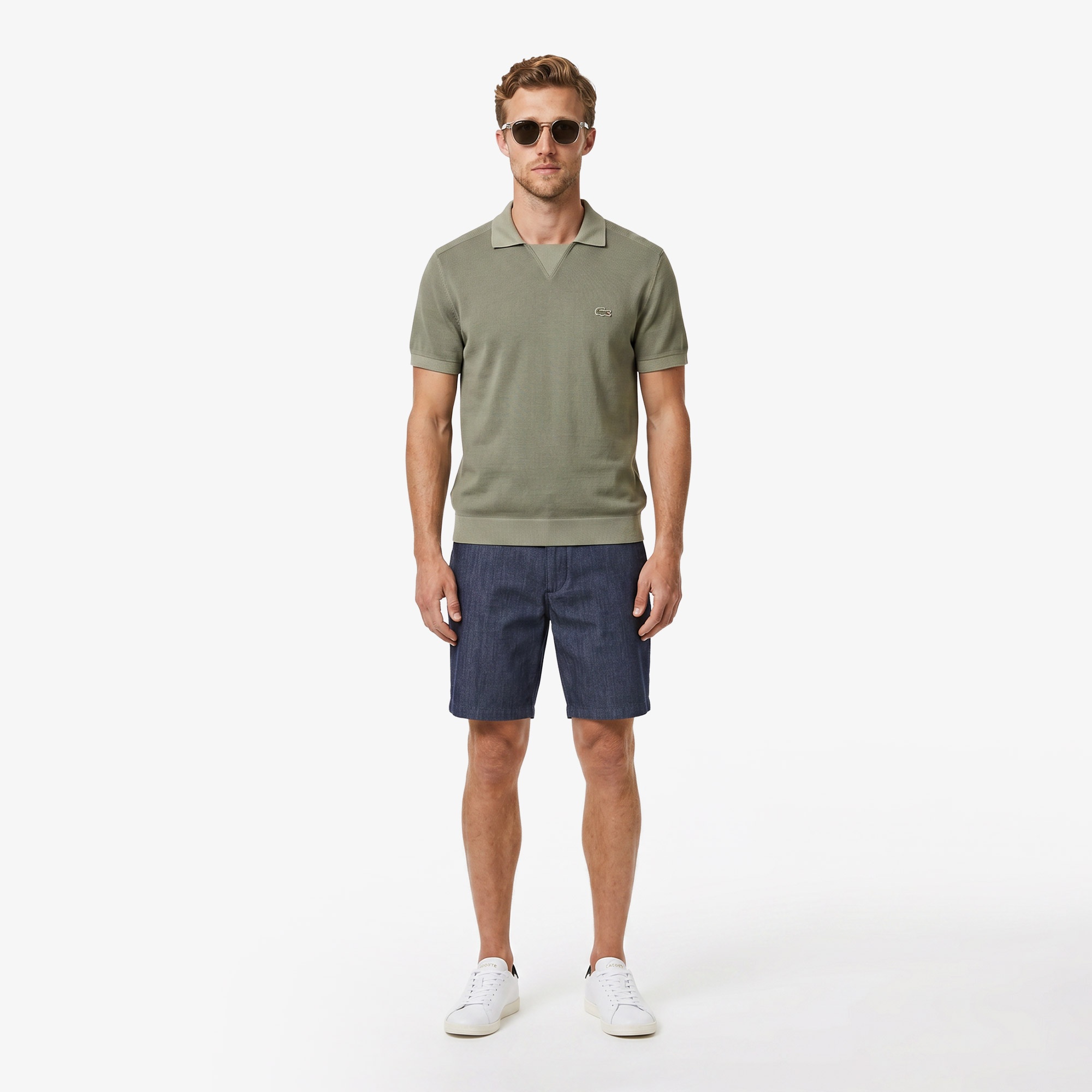 Erkek Relaxed Fit Haki Polo