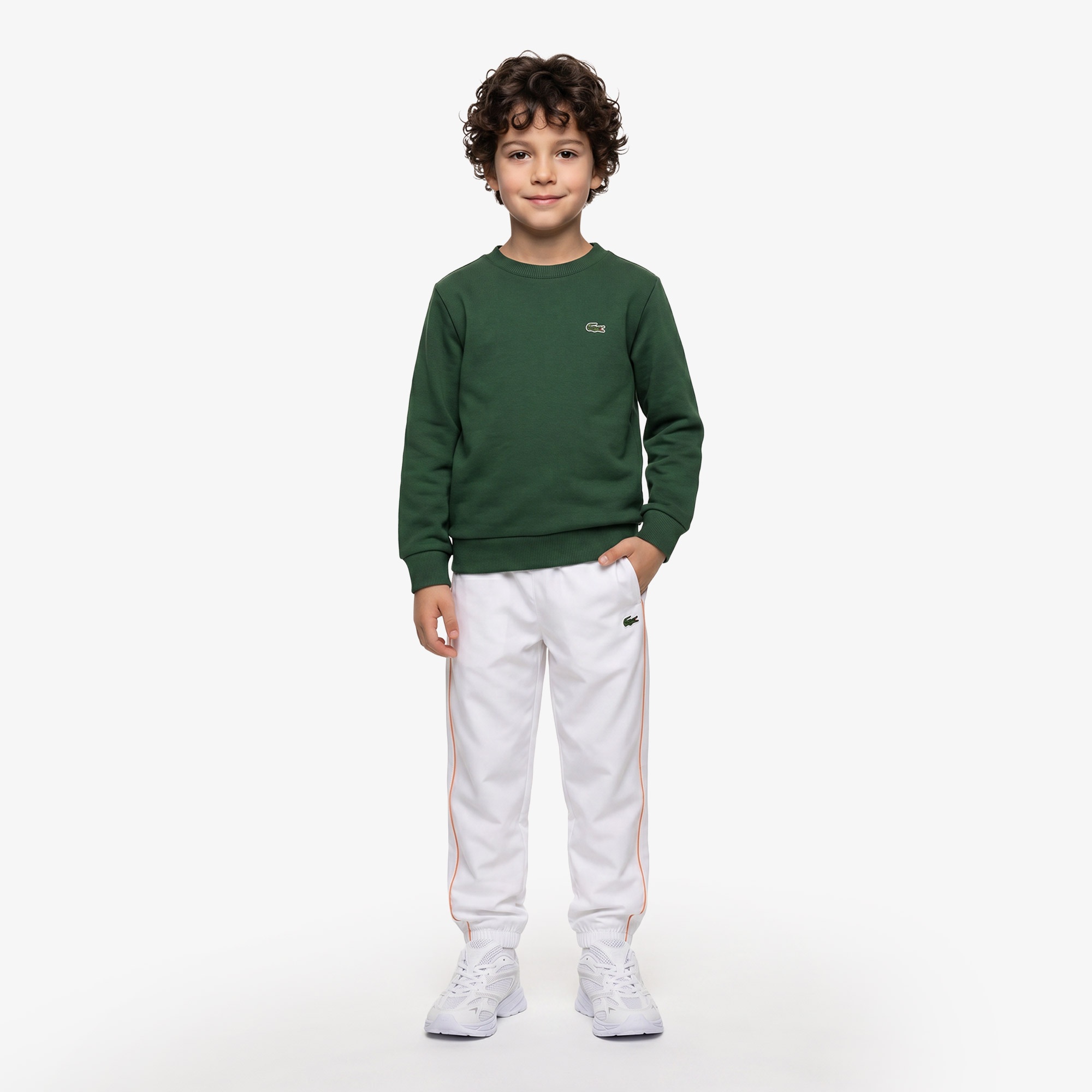 Çocuk Bisiklet Yaka Yeşil Sweatshirt