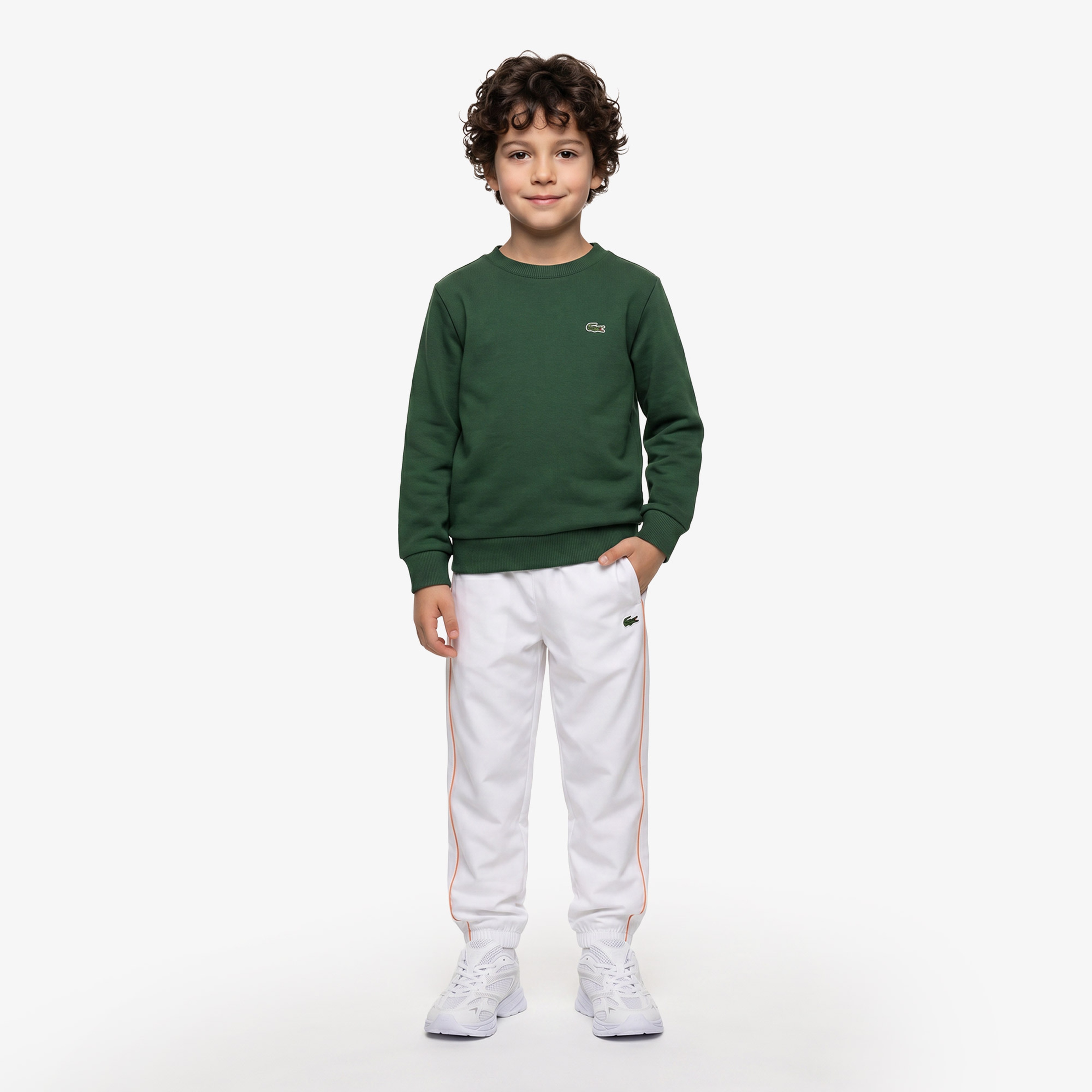 Çocuk Bisiklet Yaka Yeşil Sweatshirt