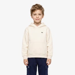 Çocuk Kapüşonlu Krem Sweatshirt Krem
