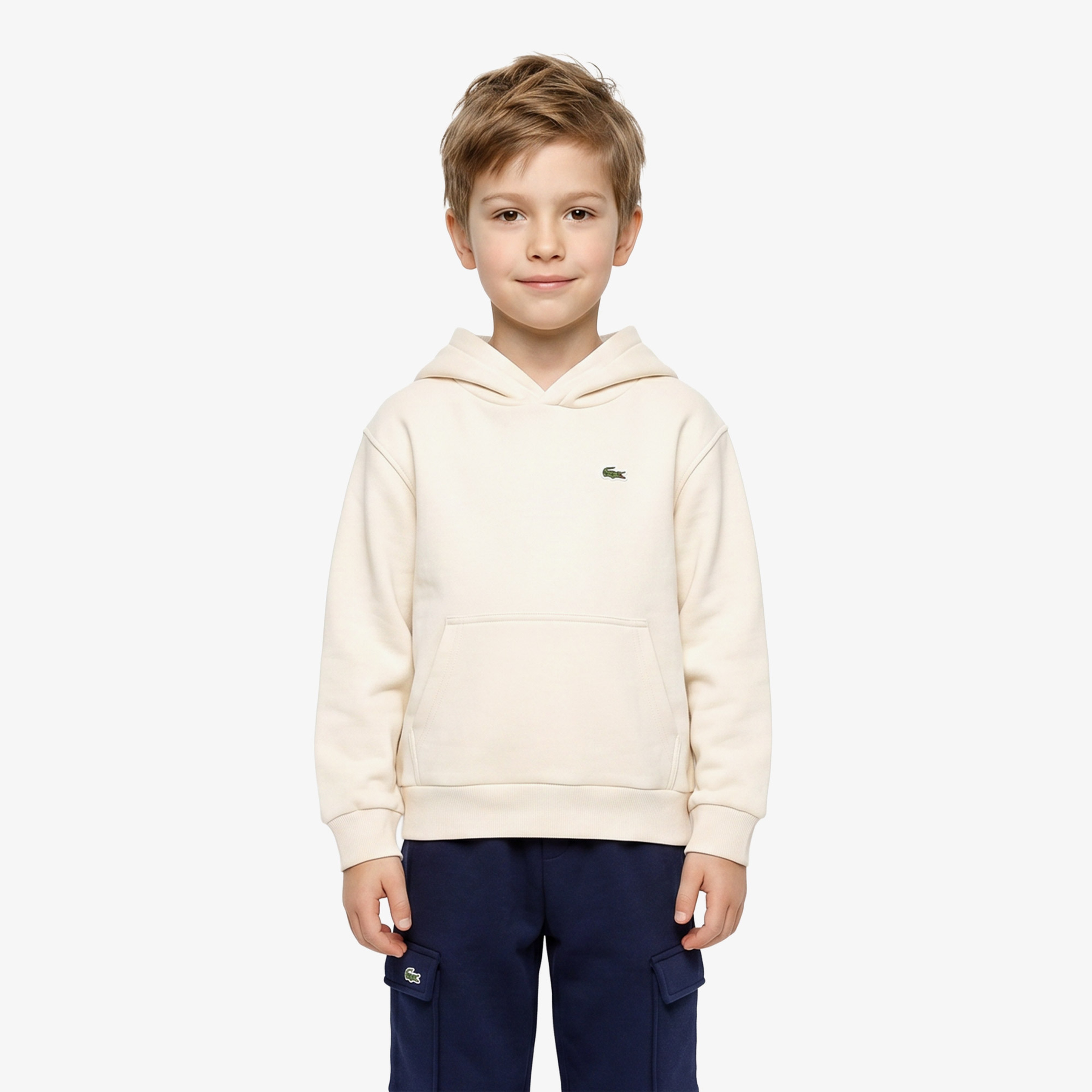 Çocuk Kapüşonlu Krem Sweatshirt