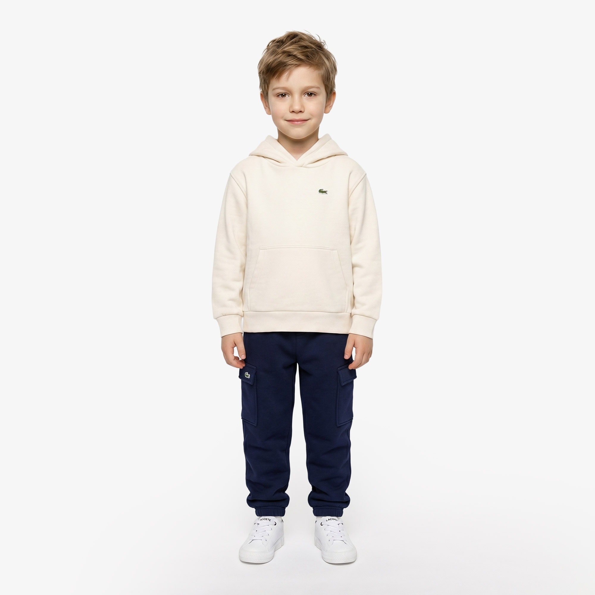 Çocuk Kapüşonlu Krem Sweatshirt