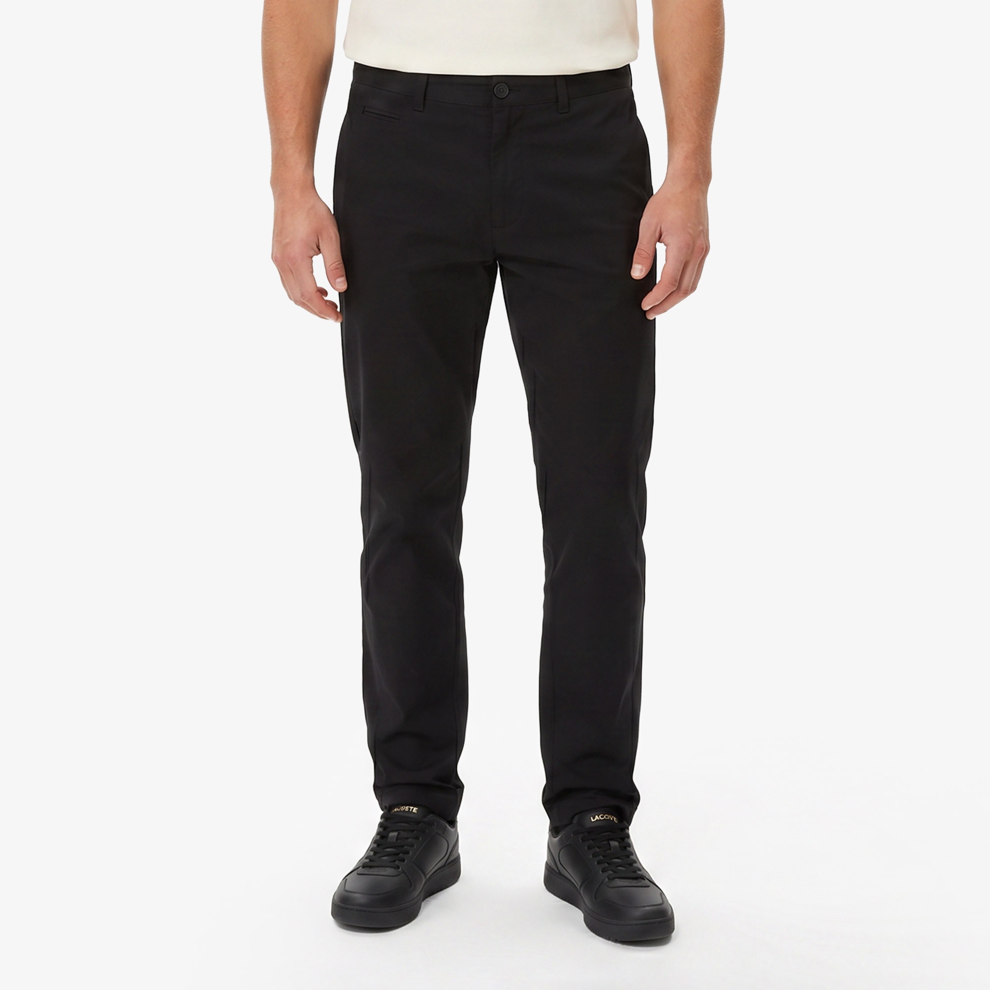 Erkek Slim Fit Siyah Chino Pantolon